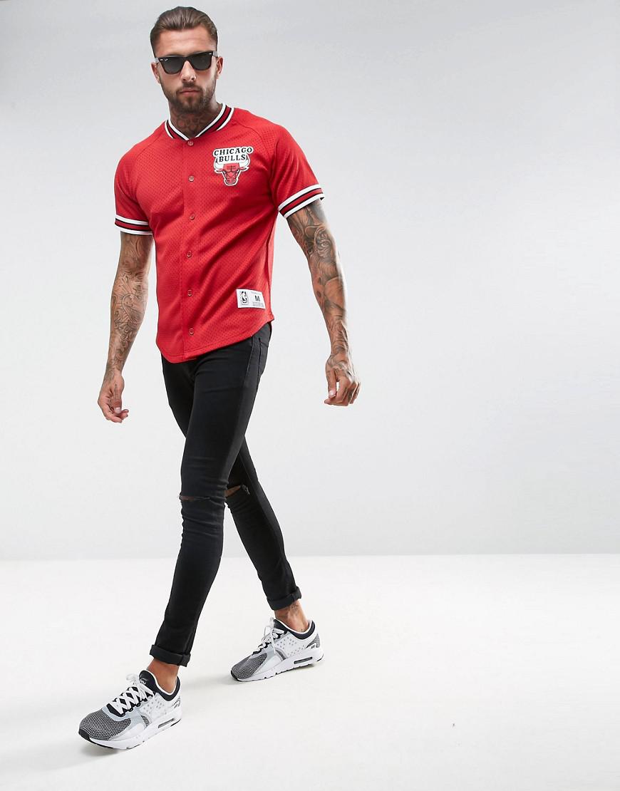 Mitchell & Ness Synthetic Nba Chicago Bulls Mesh T-shirt in Red for Men |  Lyst