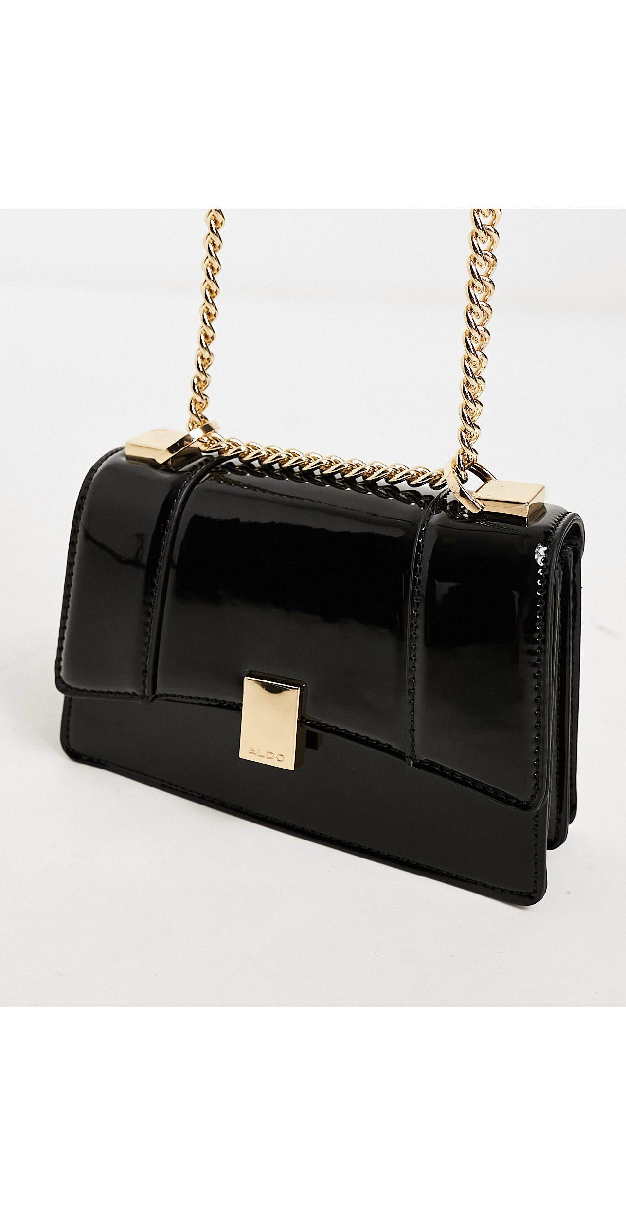 ALDO Crotorua Chain Strap Crossbody Bag in Black