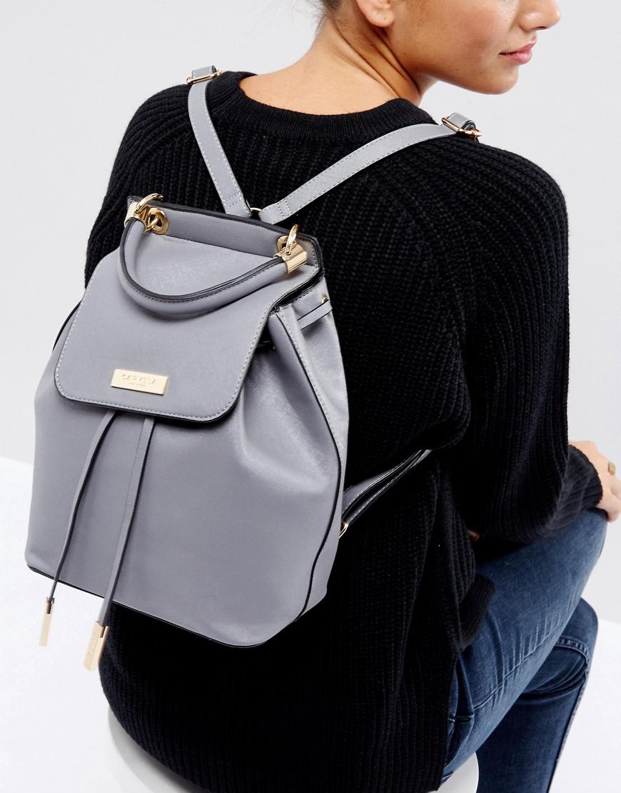 carvela grey backpack