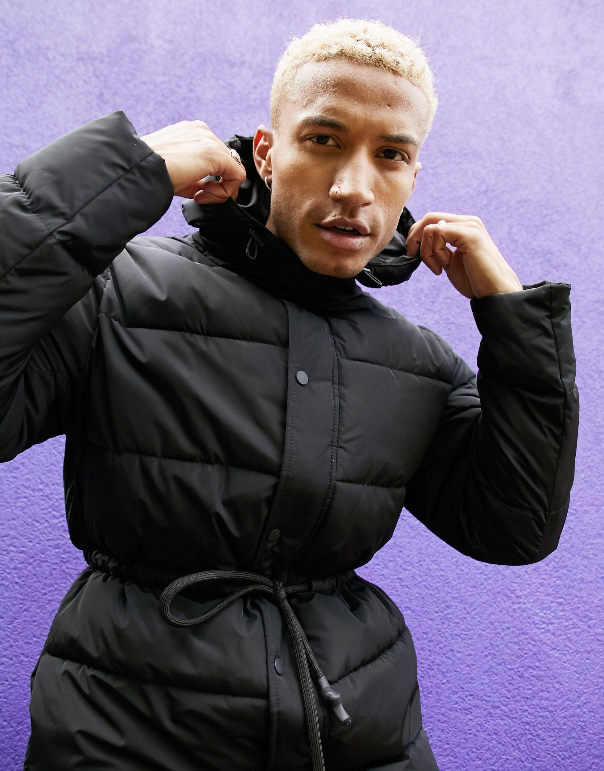 Drawstring puffer jacket Clearance