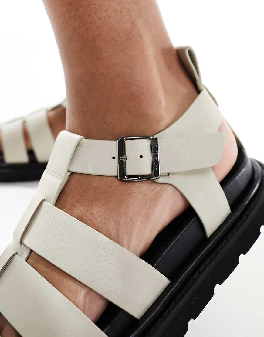 Walk London Budapest Fisherman Sandal in White Lyst UK