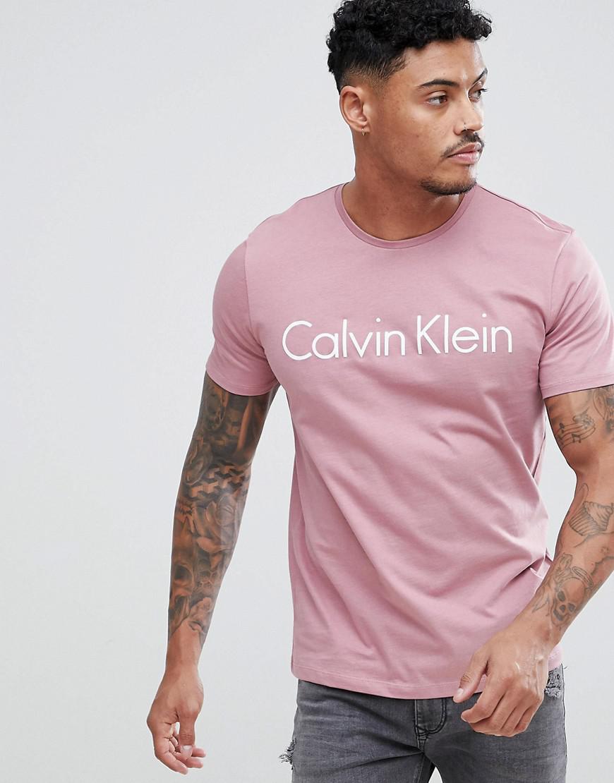 Pink Calvin Klein Men's T Shirt Switzerland, SAVE 52% - aveclumiere.com