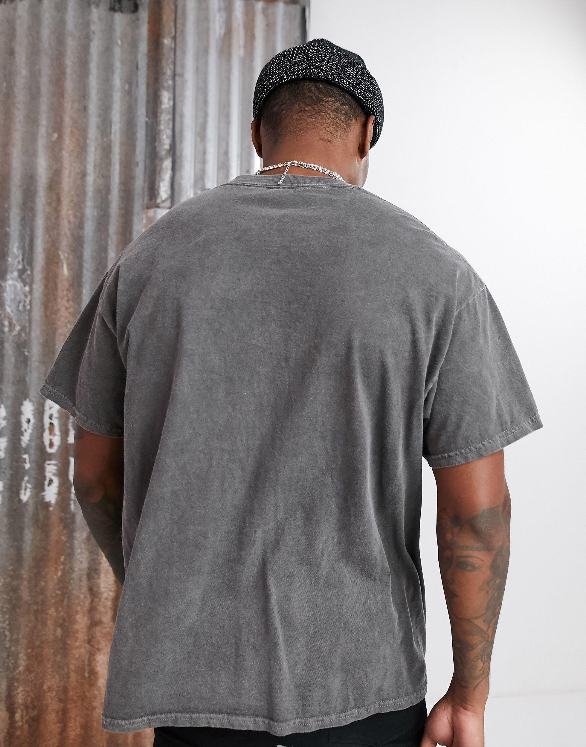 Reclaimed (vintage) Inspired Oversized Overdye T-shirt in Gray for Men |  Lyst