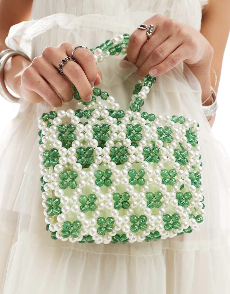 Sister Jane Beaded Bag in Green | Lyst UK