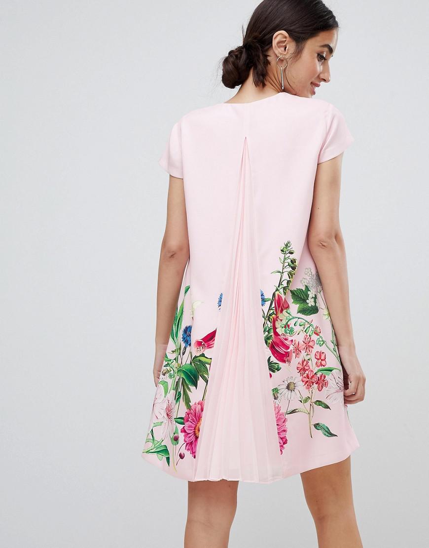 ted baker gemma florence print swing dress