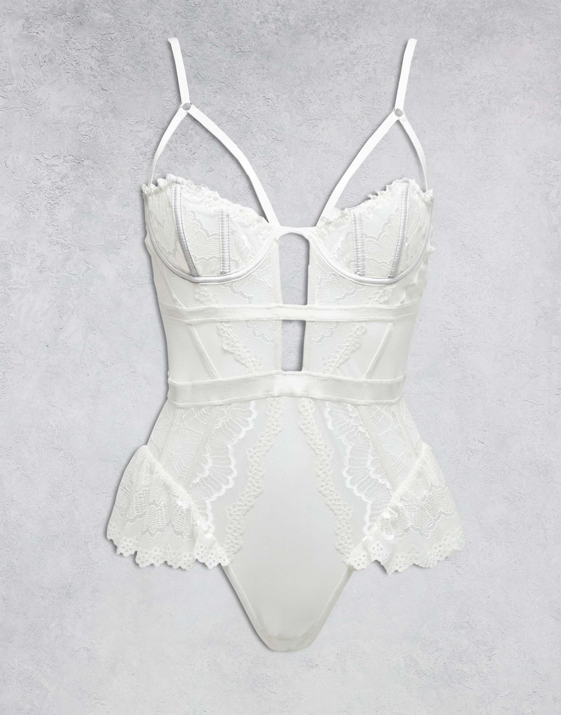 lace white teddy and garter belt Just Glide Wasserbasierendes Gleitgel 200 ml