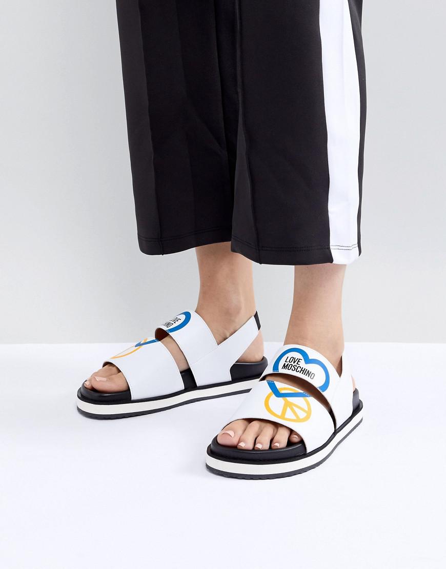 love moschino flip flops