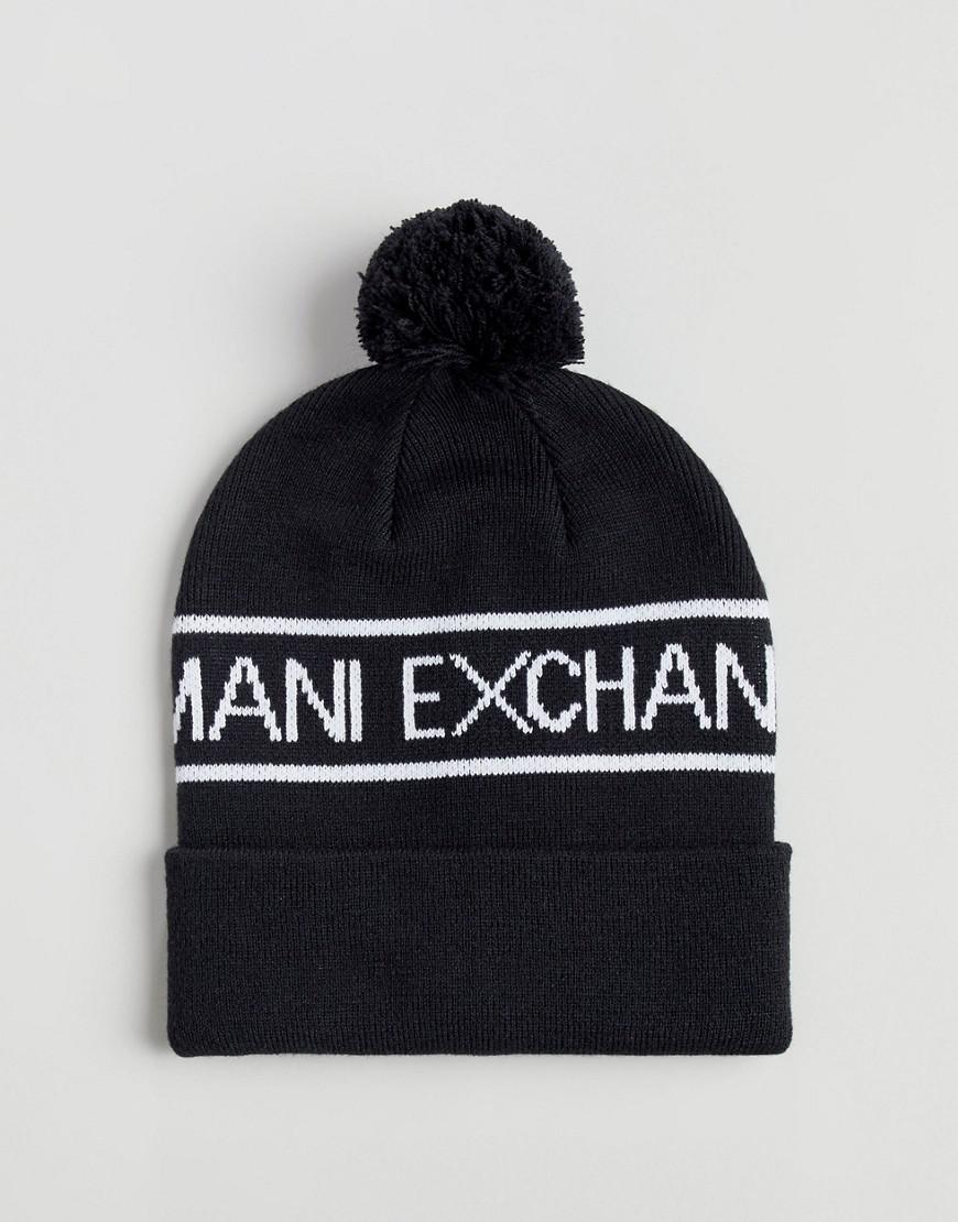 armani bobble hat mens