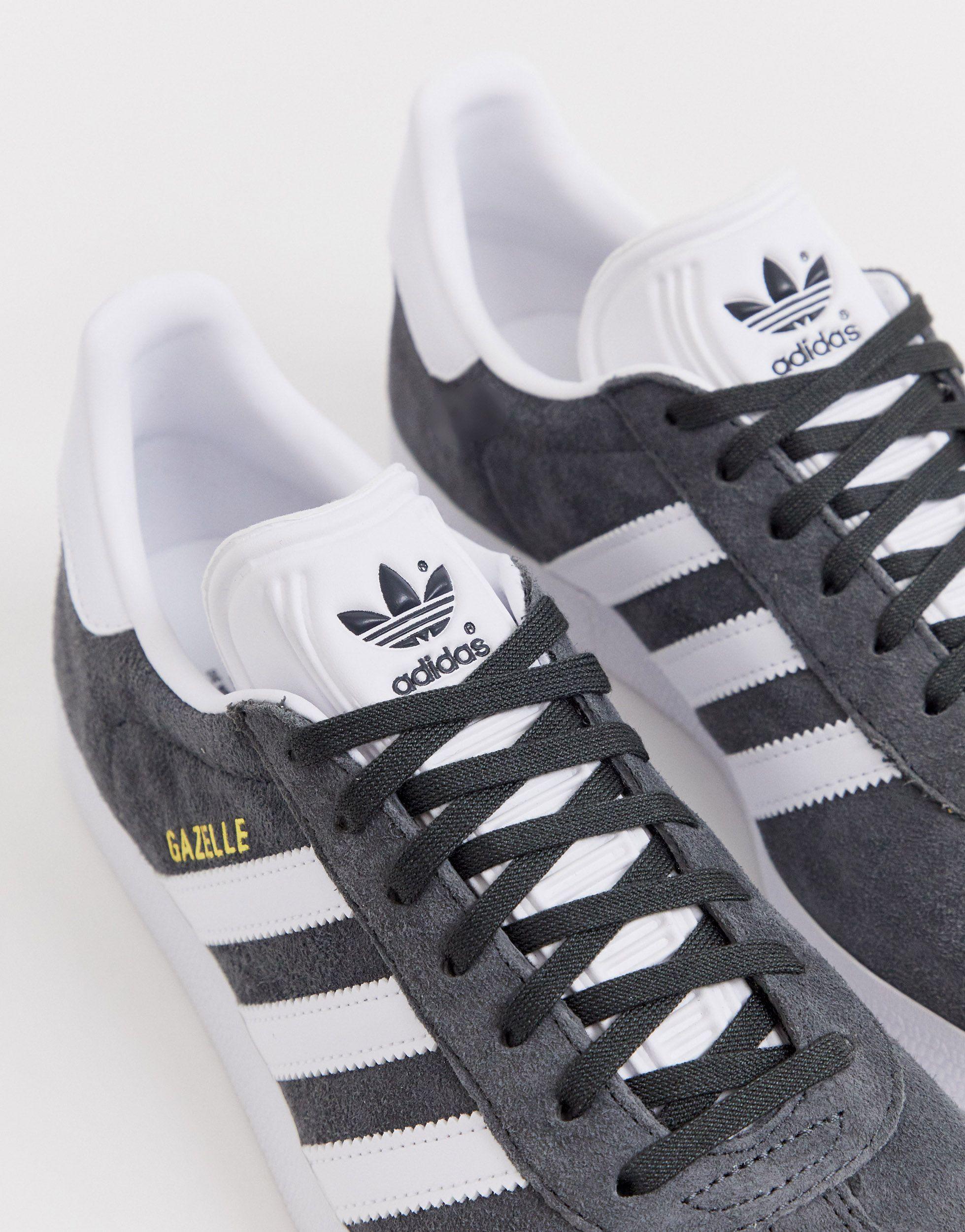 adidas Originals Lace Gazelle Trainers in Grey (Gray) for Men - Save 49% -  Lyst
