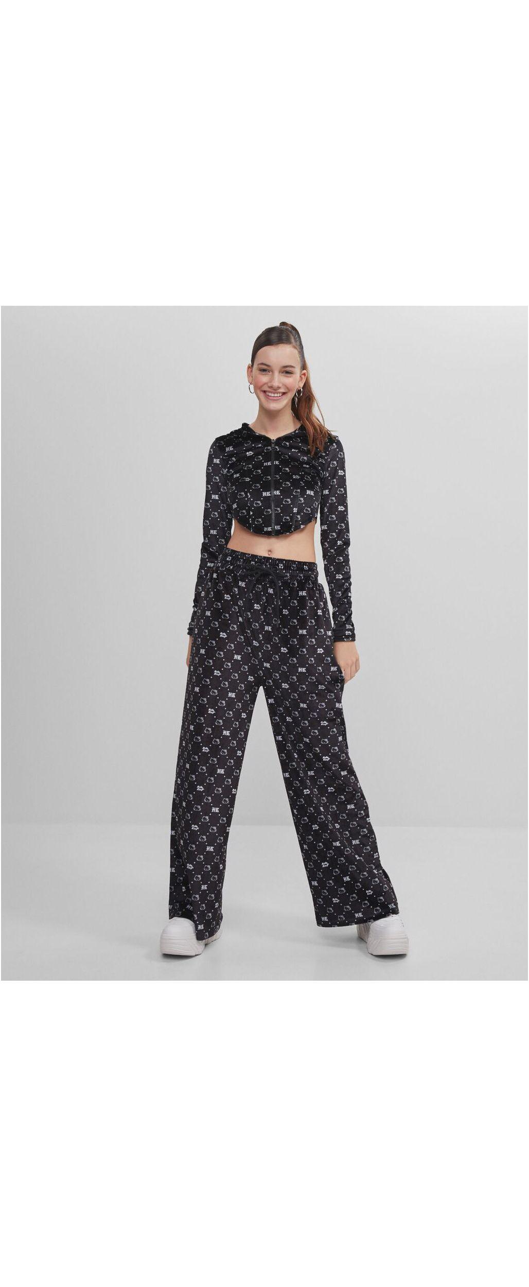Velvet jogging trousers bershka sale
