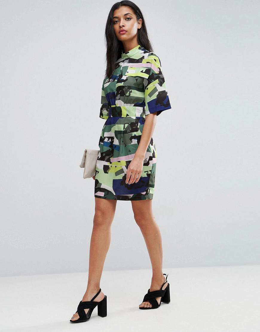 asos camo dress