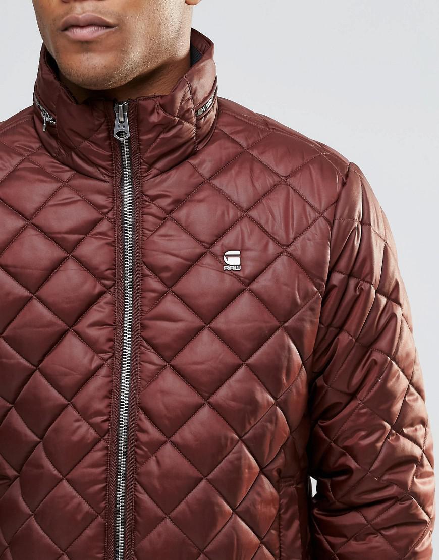 g star quilted jacket