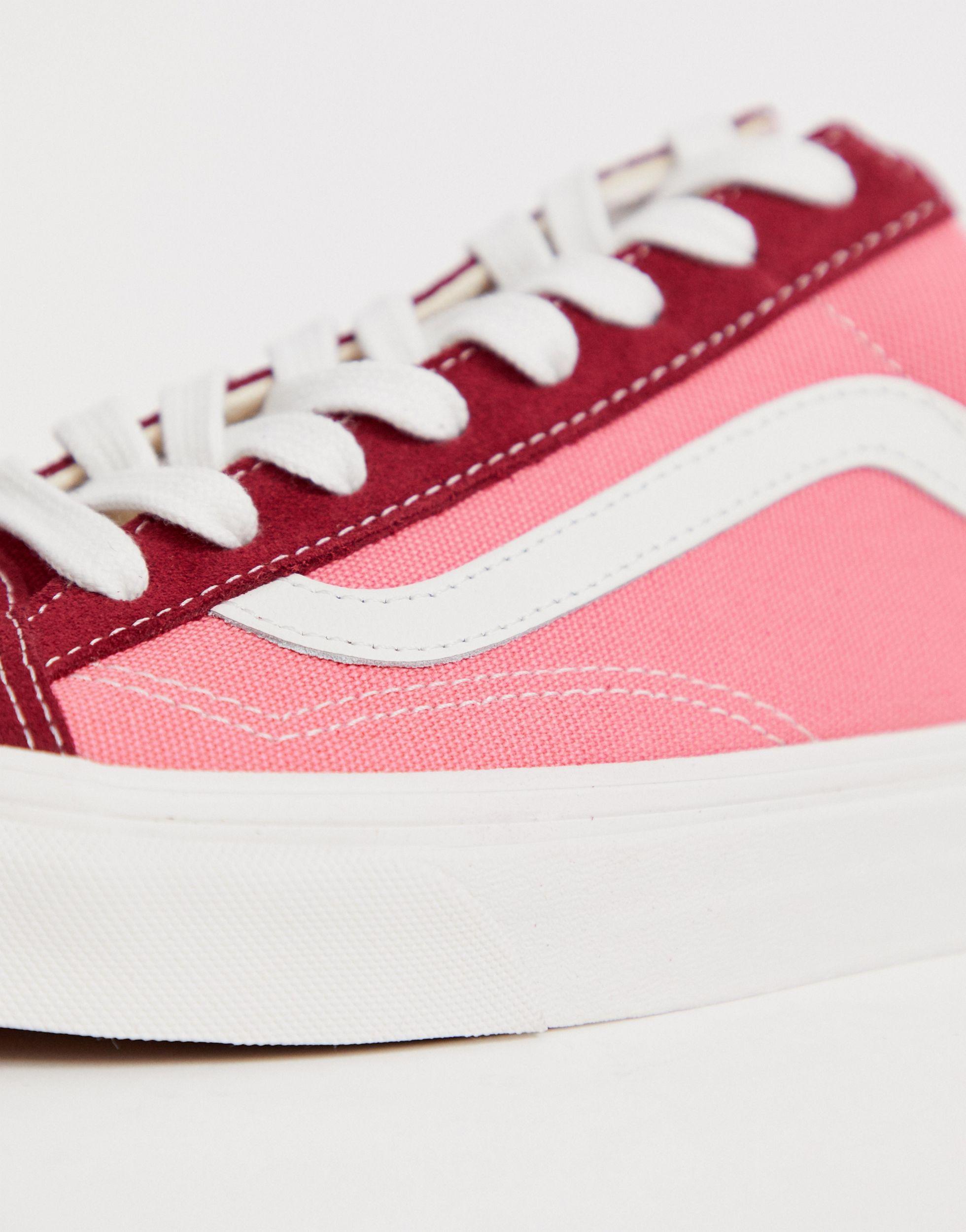 Vans Style 36 Colour Block Trainers In Pink for Men | Lyst