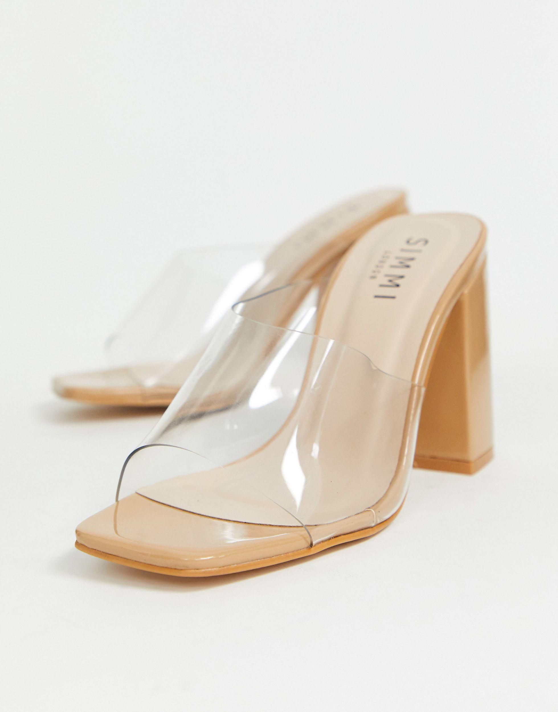 simmi shoes clear heels