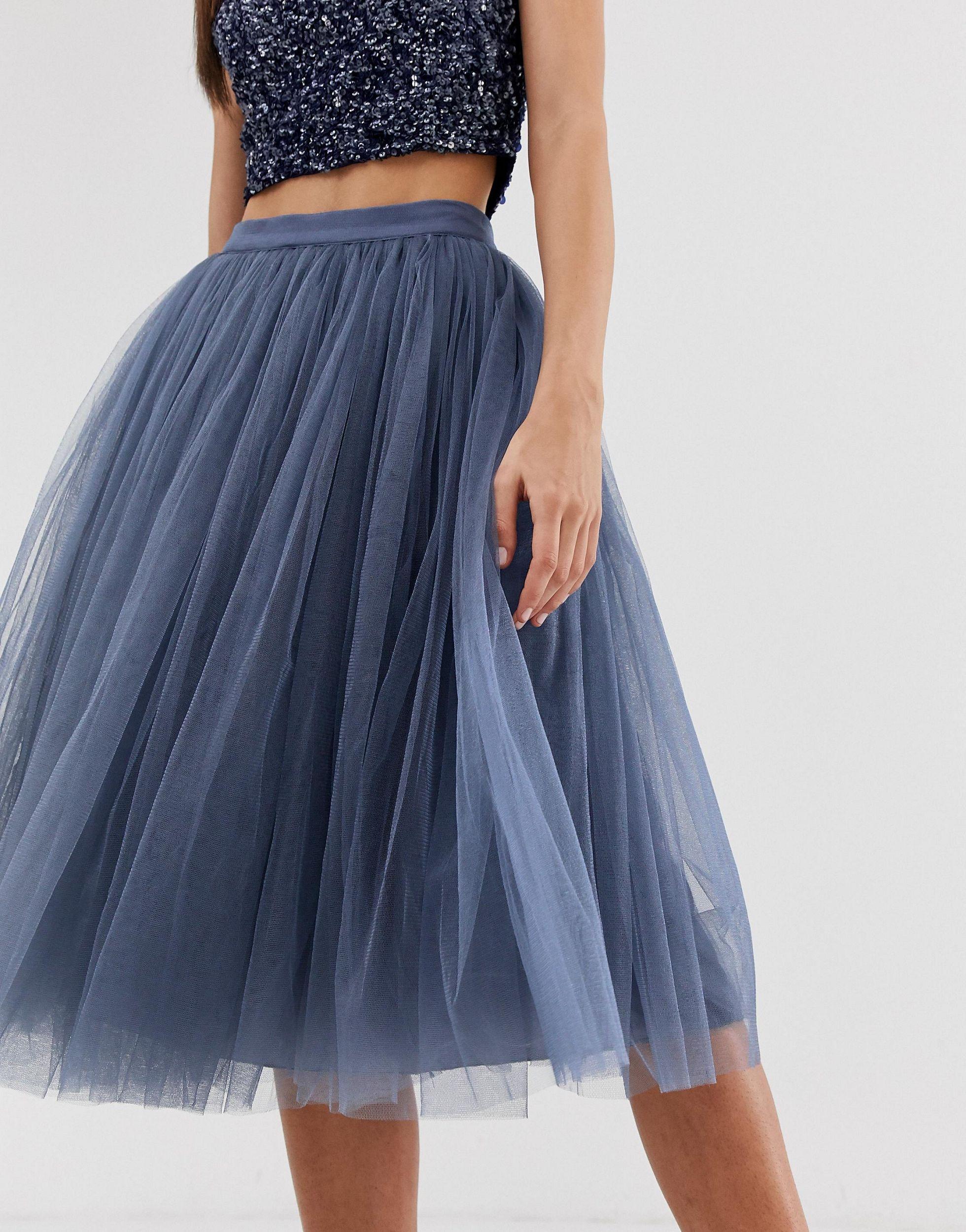 little mistress midi tulle prom skirt