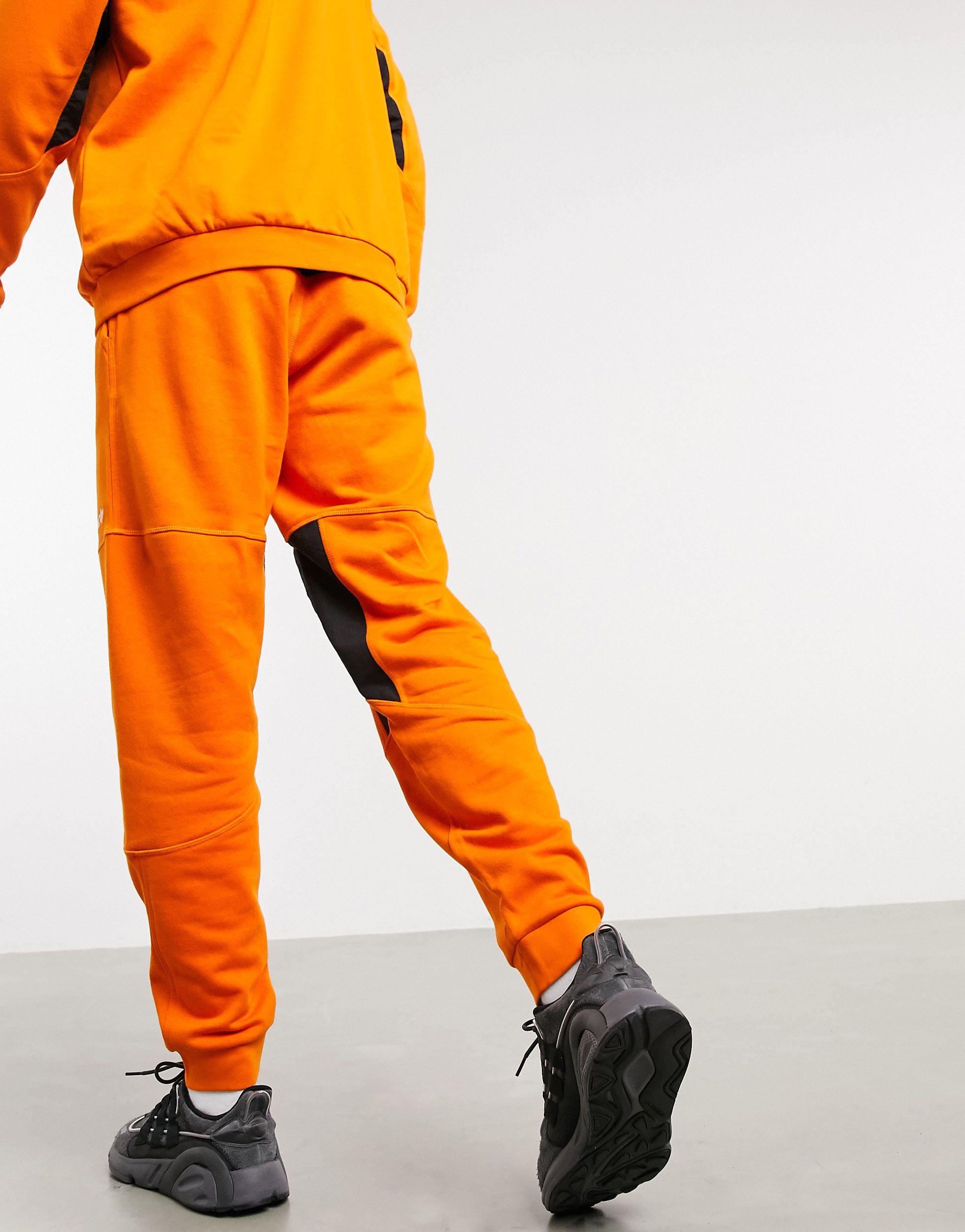 adidas orange sweatpants