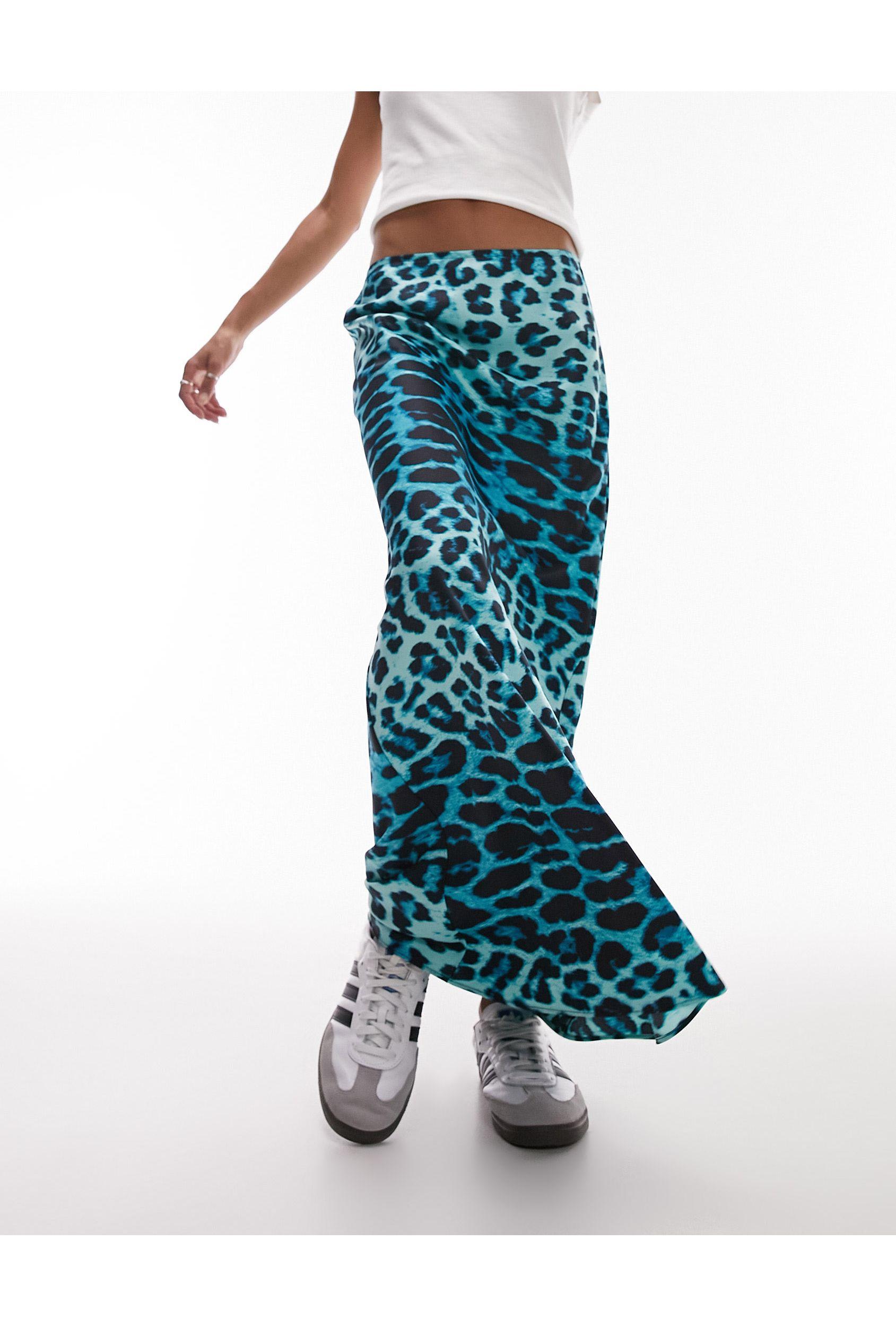 Topshop animal print clearance skirt