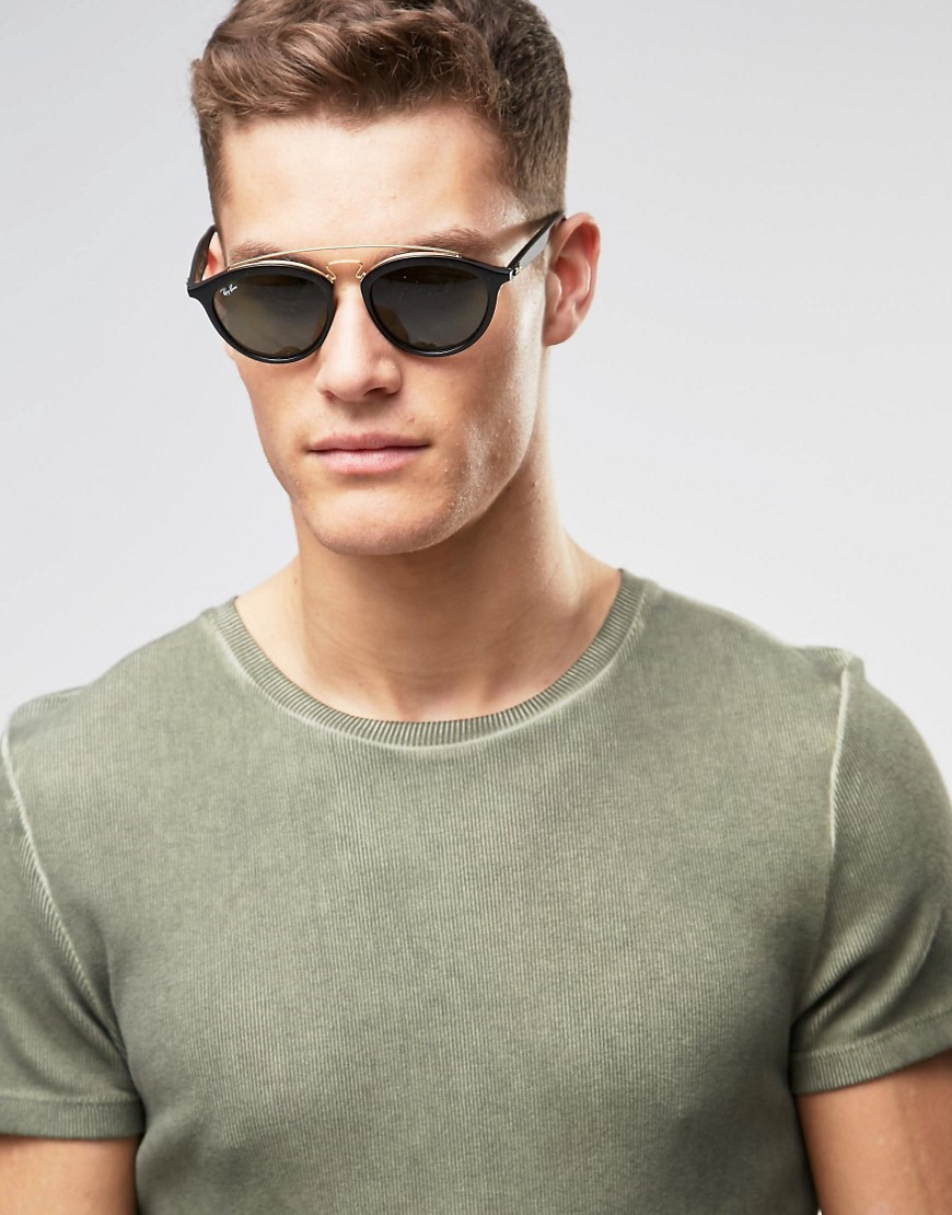 Ray Round Men Black Ban Sunglasses For 0rb4257 dxtQCshr