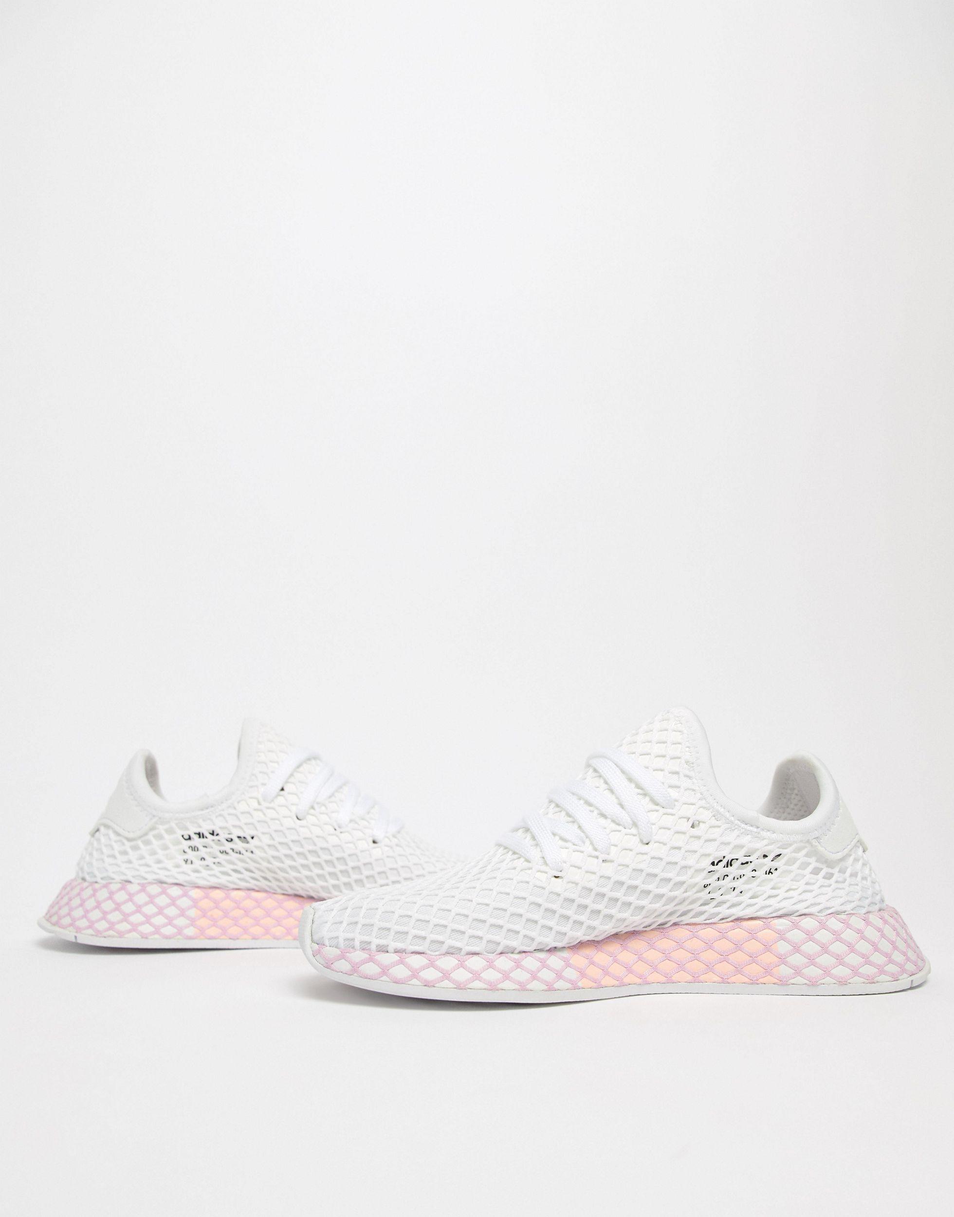 adidas Originals Deerupt Sneakers in White | Lyst
