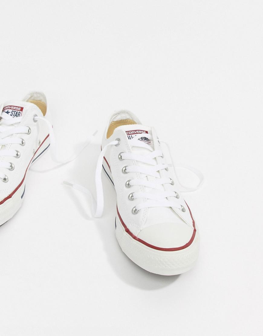 converse all star ox plimsolls white