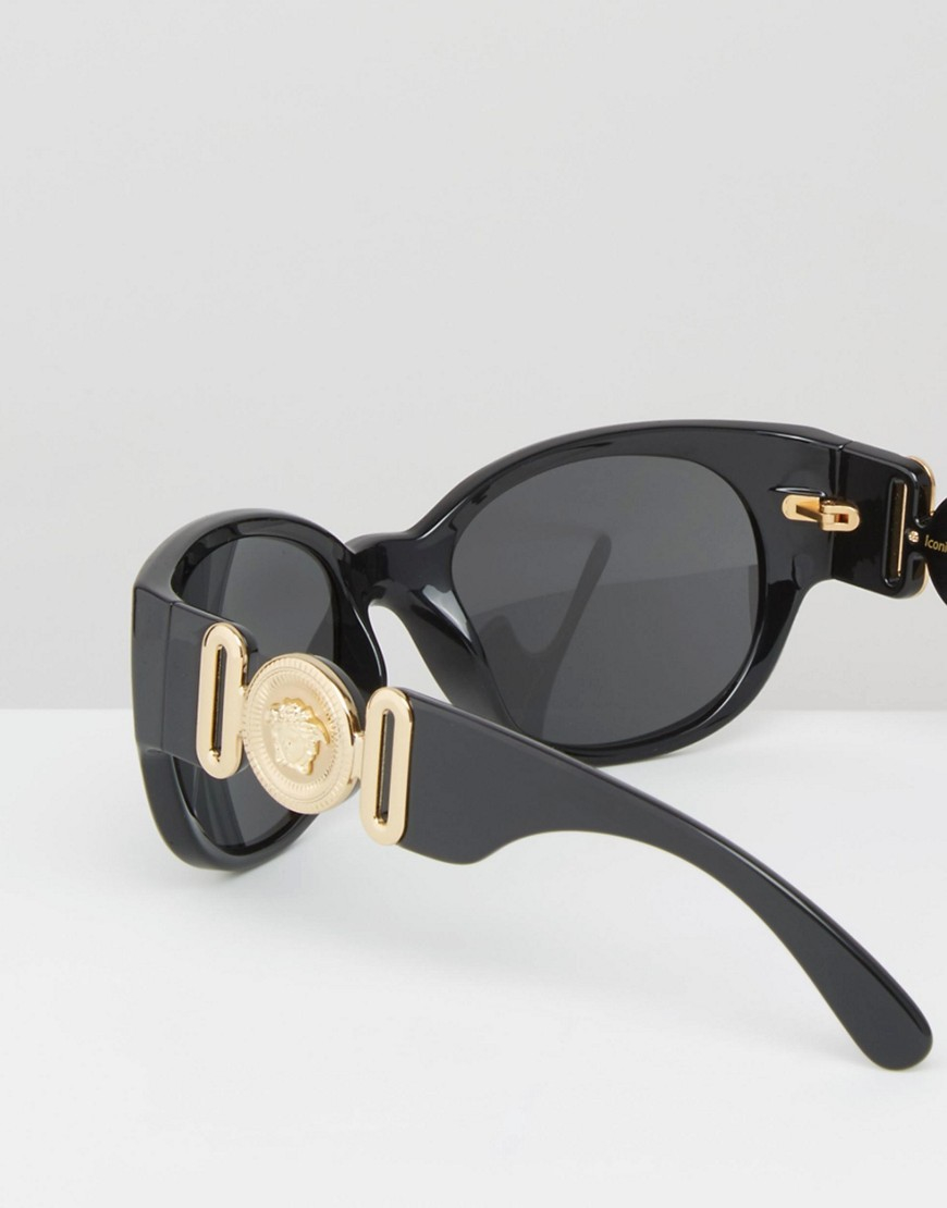 versace black square sunglasses