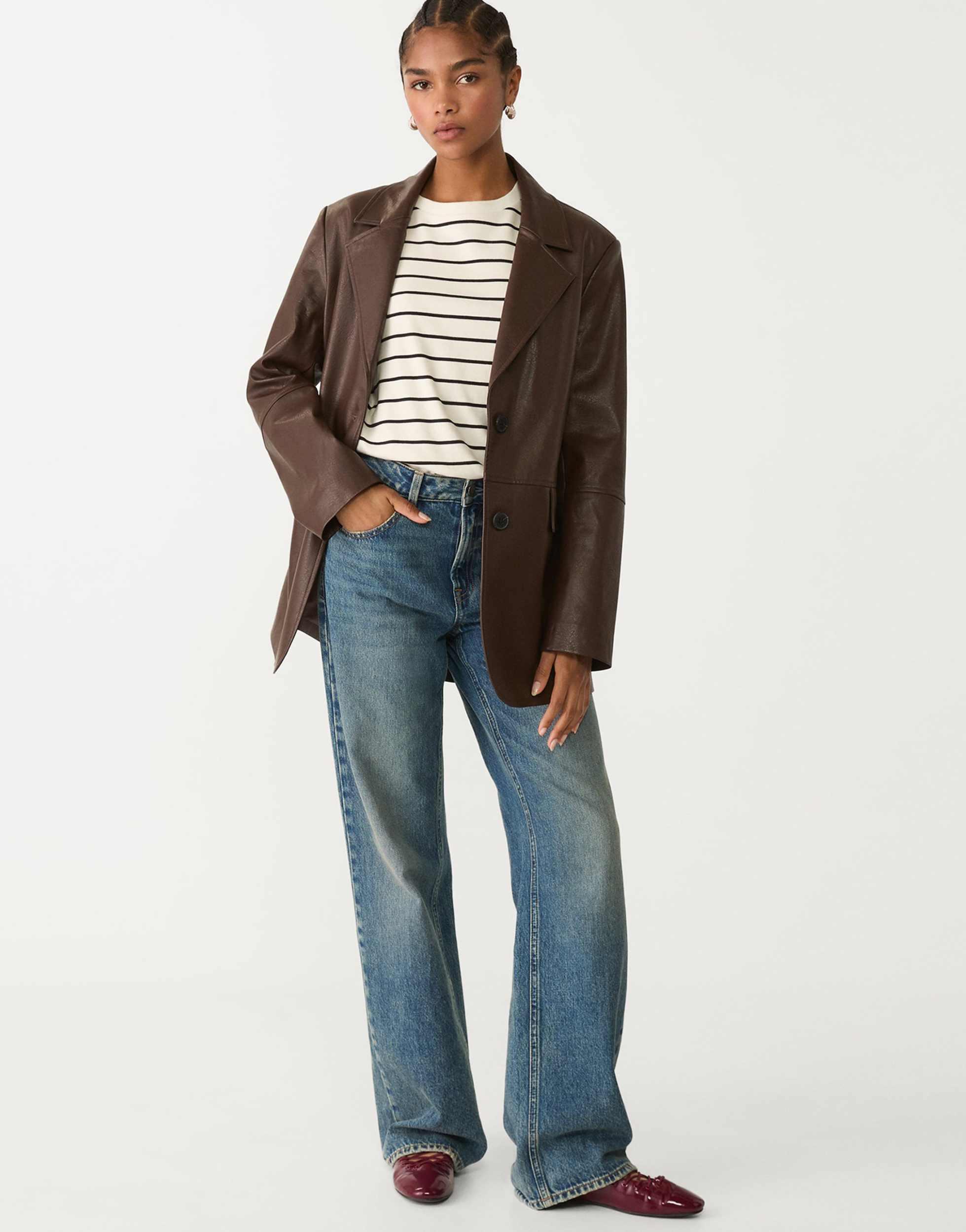 Veste Simili Cuir Stradivarius Veste Simili Cuir Femme Veste Cuir