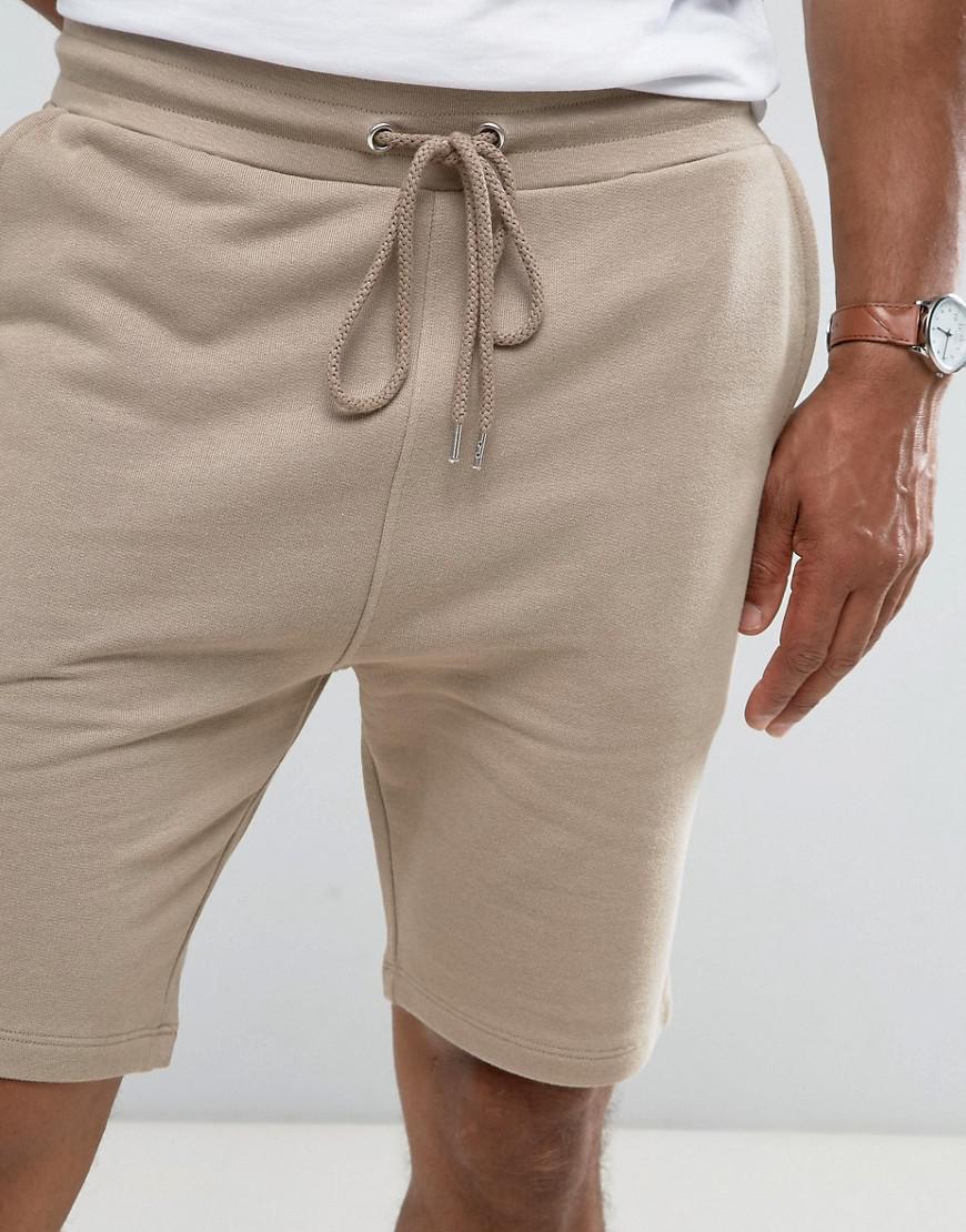 sweat shorts beige