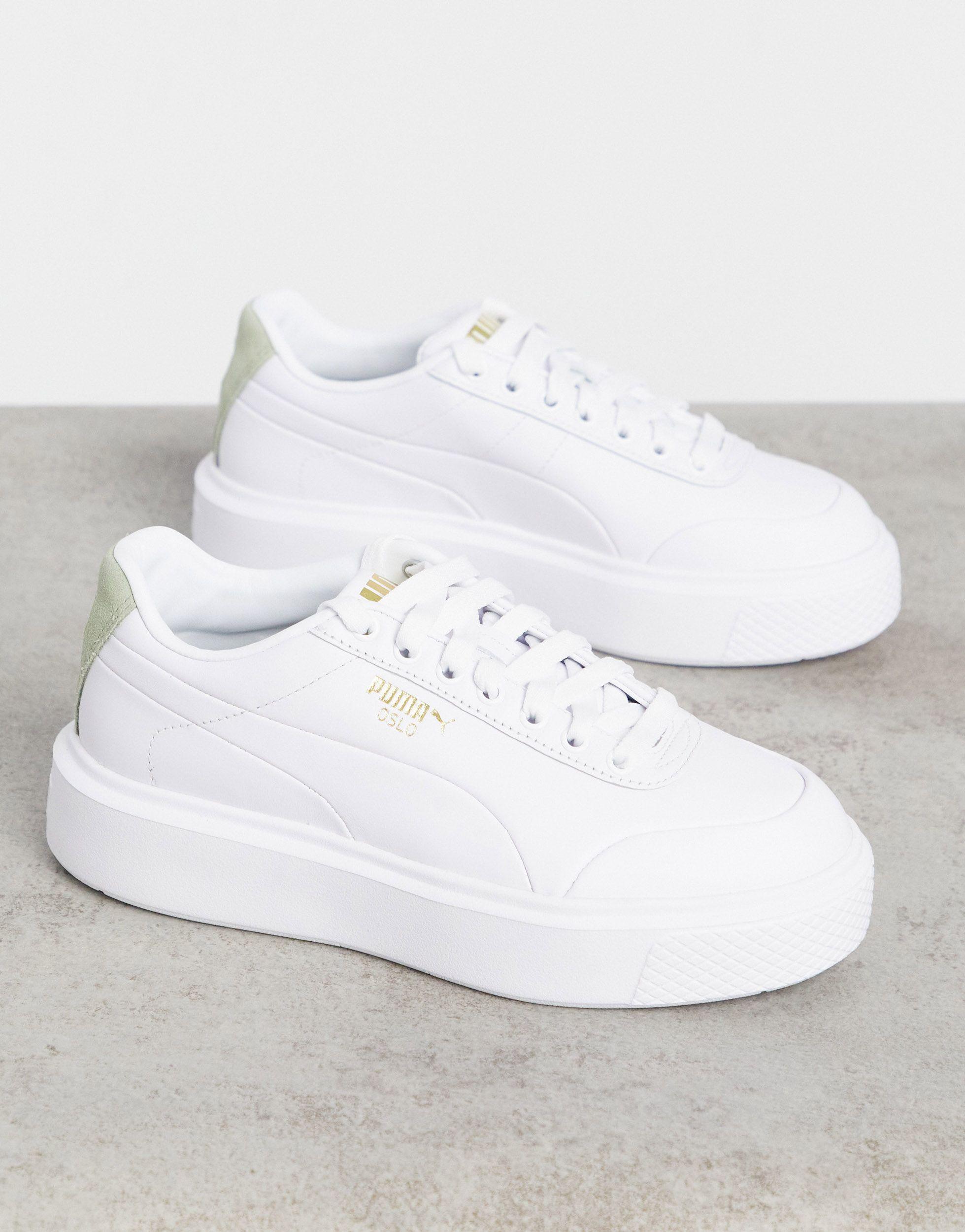 Basket puma blanche et verte online
