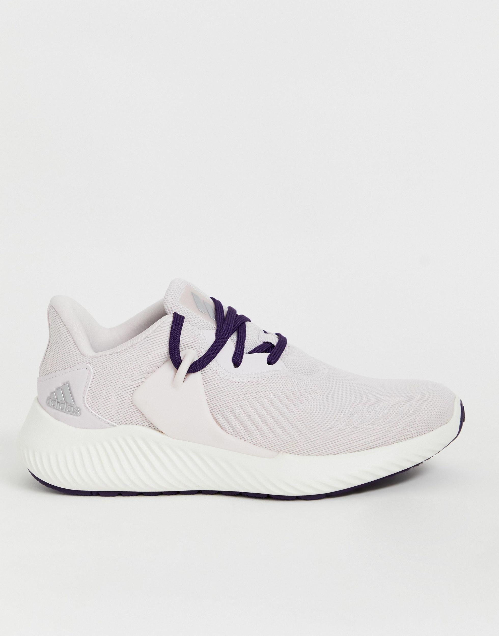 adidas running alphabounce trainers in white