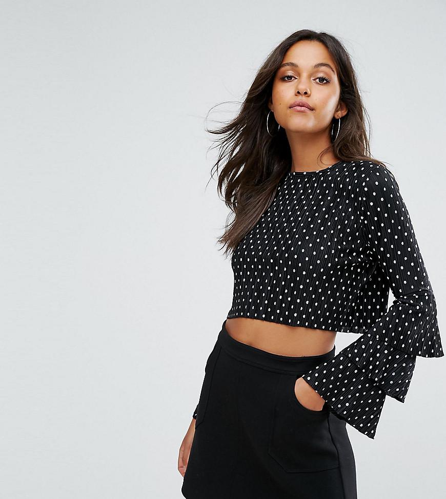 missguided polka dot top