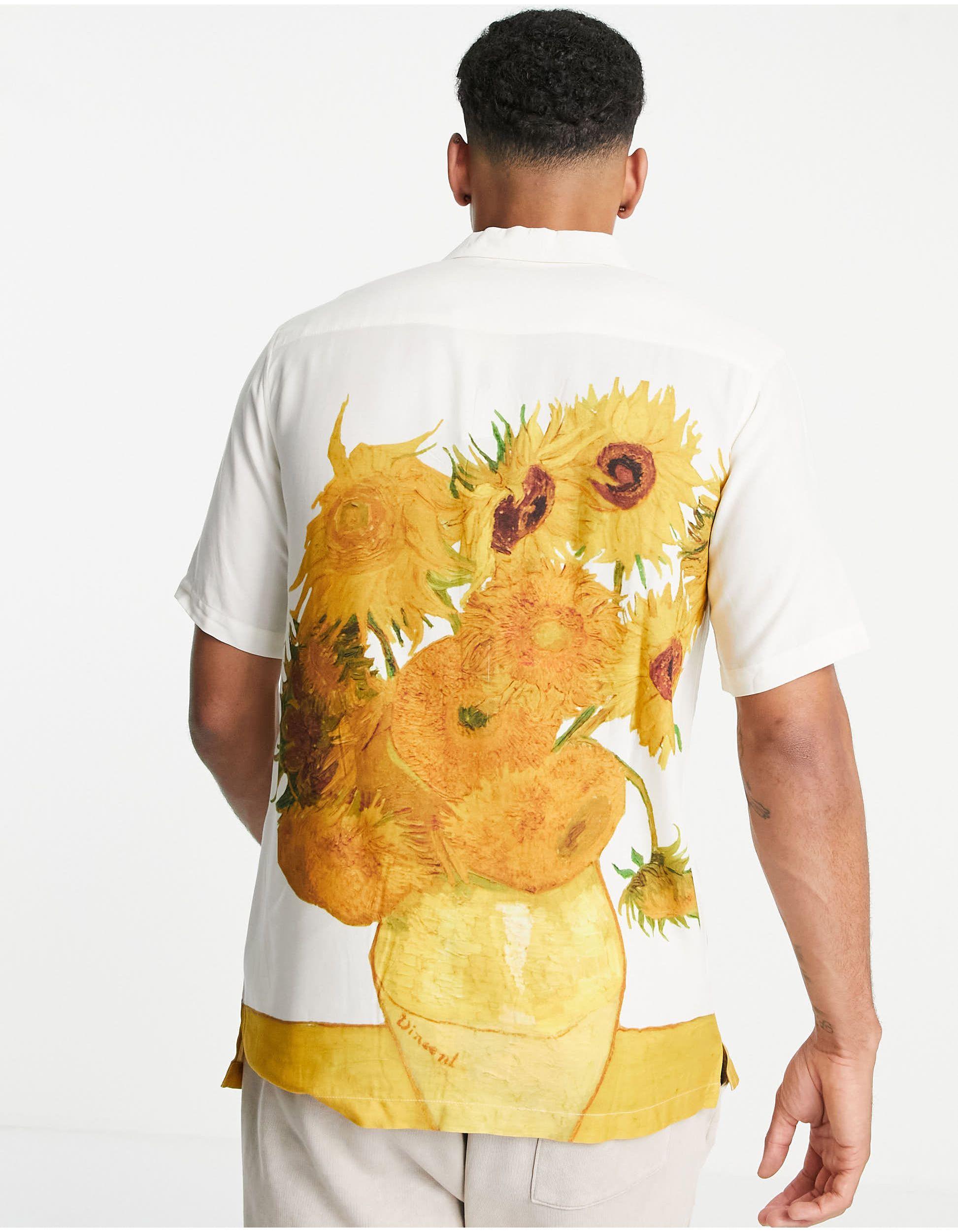 Arbitrage Bonus stressende TOPMAN Vincent Van Gogh Sunflower Shirt Print for Men | Lyst