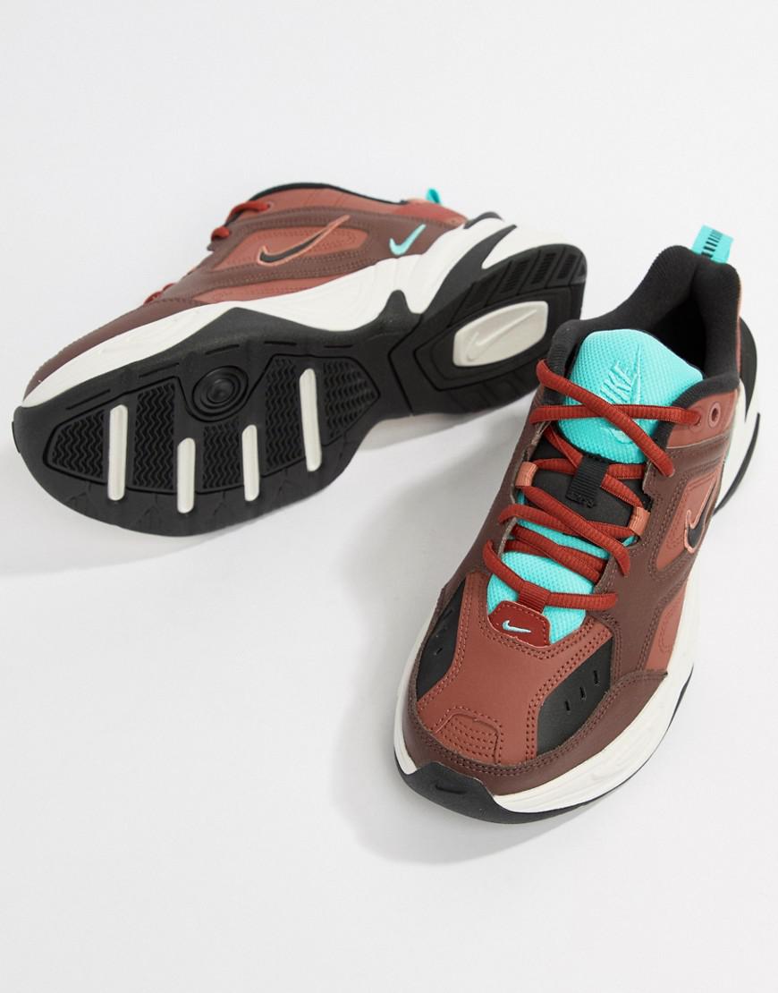 Nike burgundy m2k tekno trainers Clearance