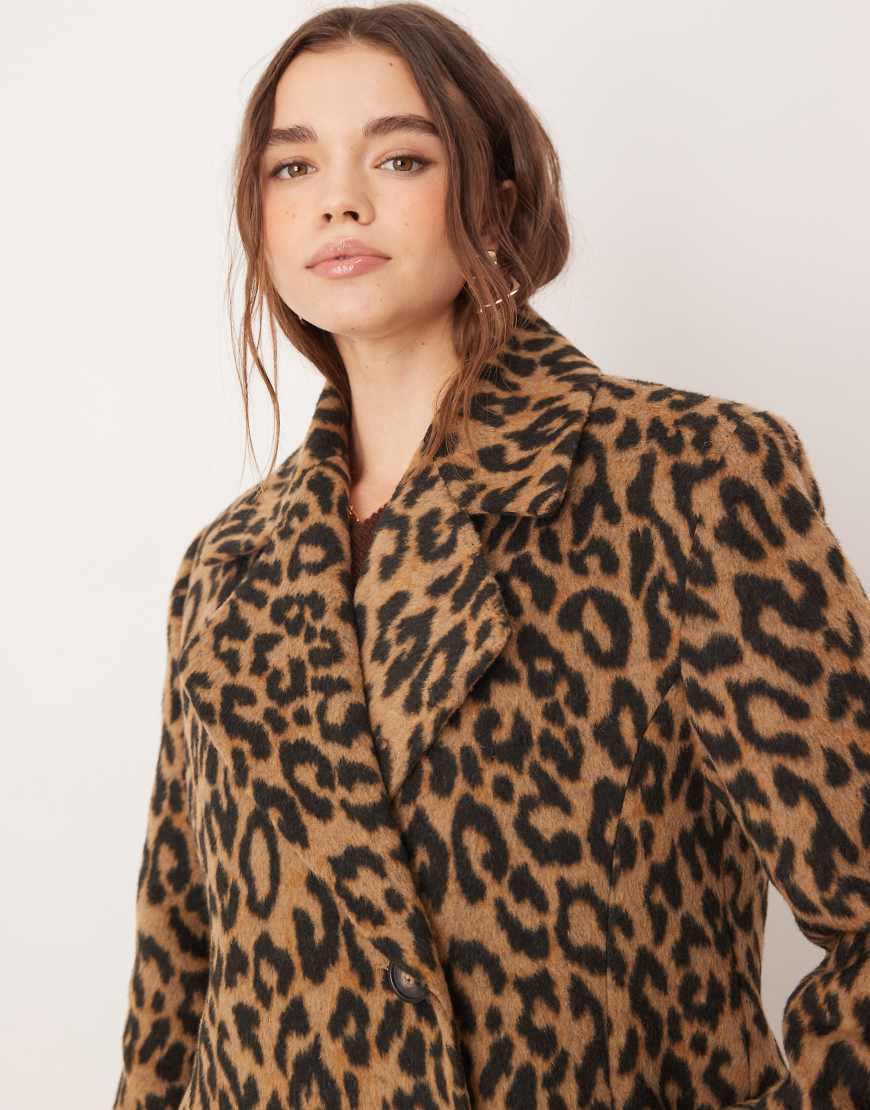 Estampado Animal Abrigo Zara Animal Print Telier Abrigo Efecto