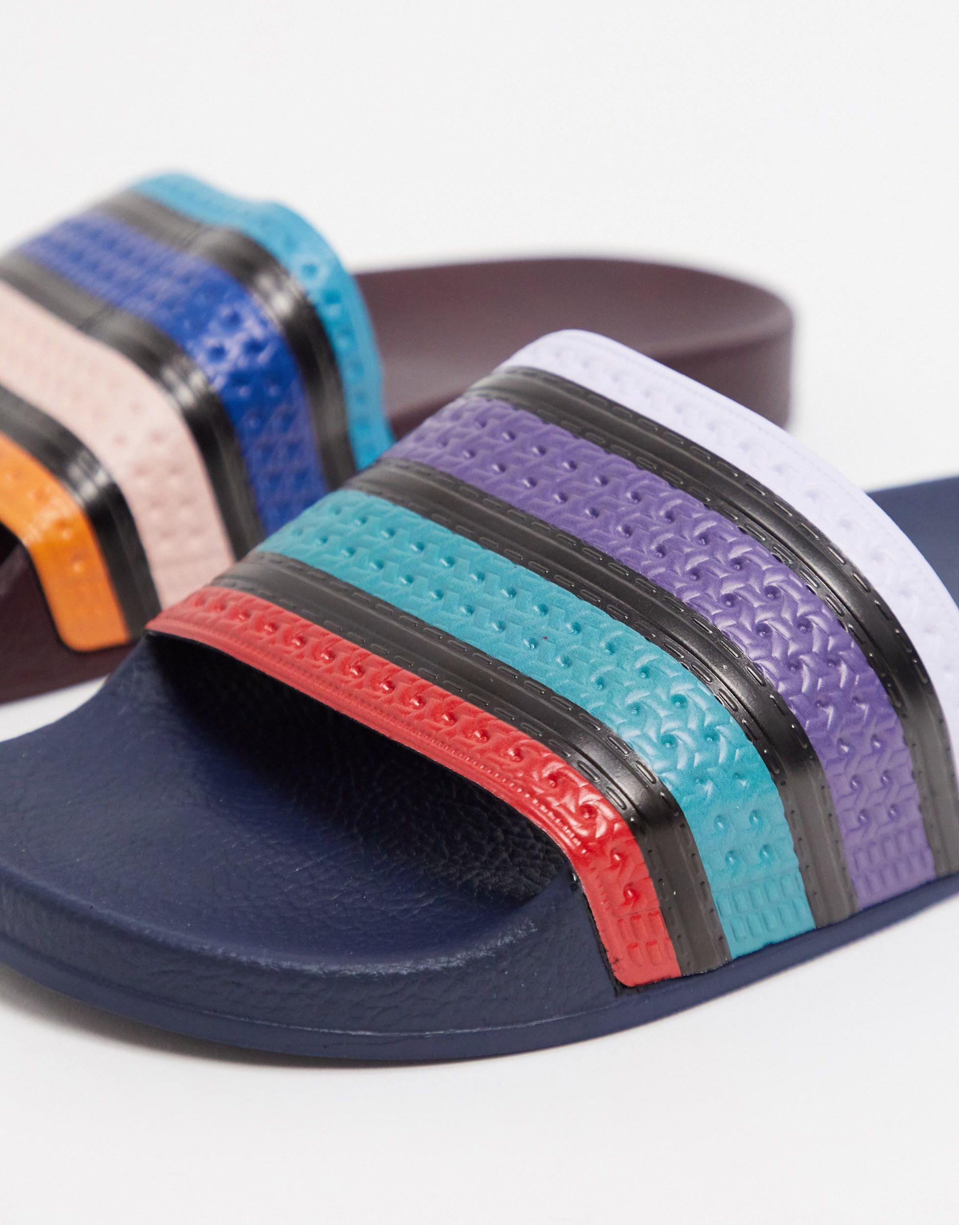 Chanclas Adidas negras con rayas blancas- Entrega 24 horas - 19,95 €