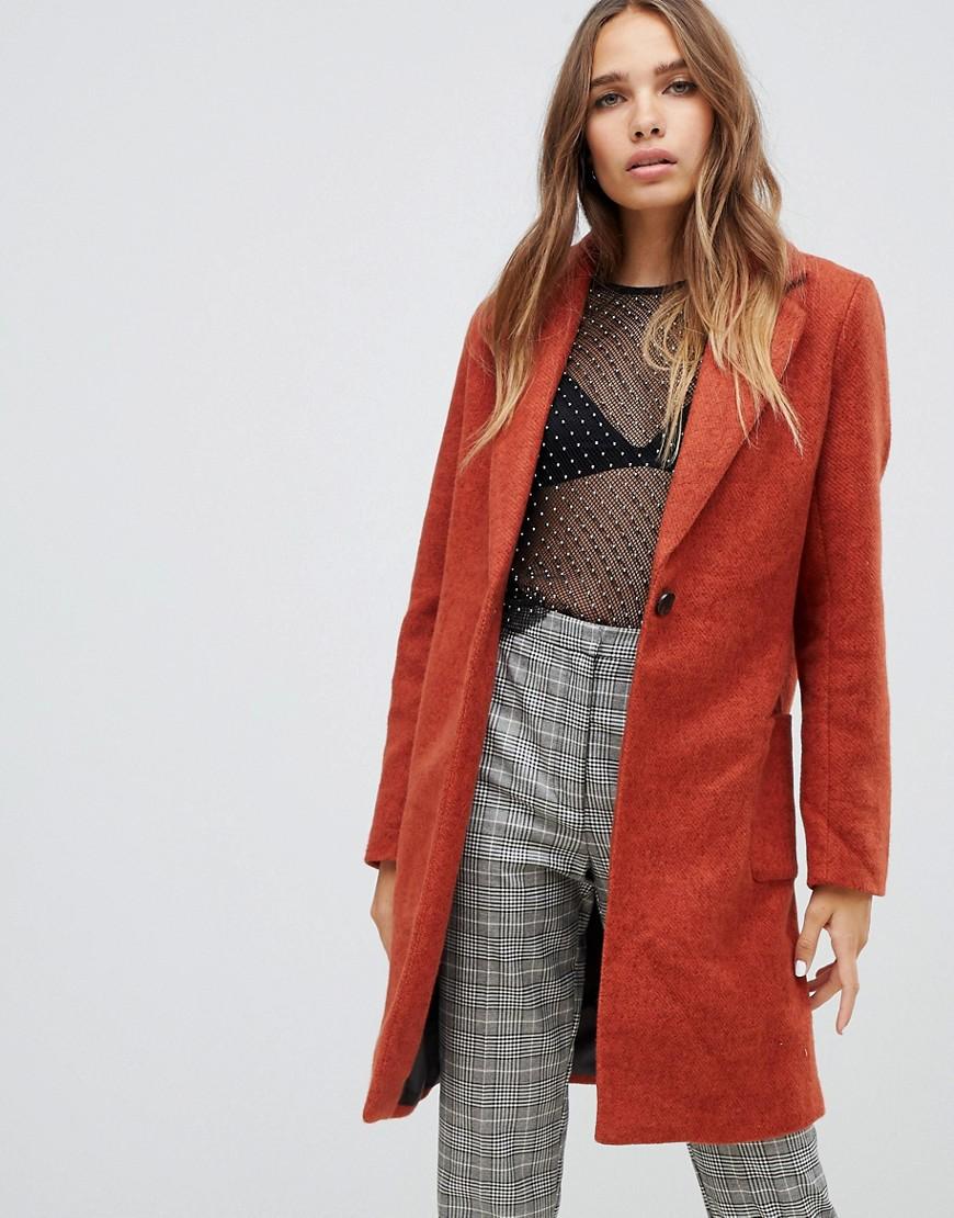 Abrigo extragrande sin cierres ONLY de Denim de color Naranja | Lyst