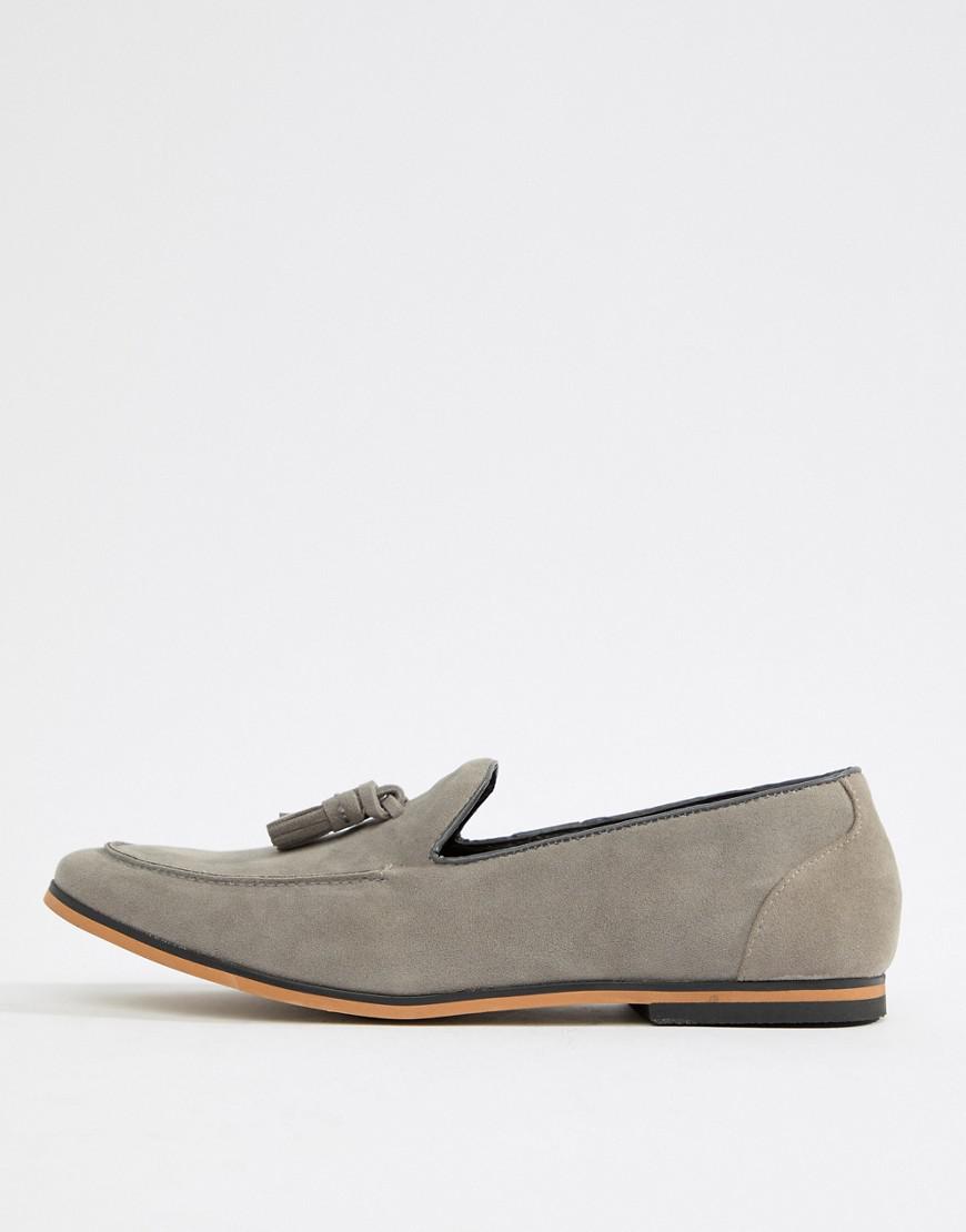 Grey tassel loafers mens Clearance