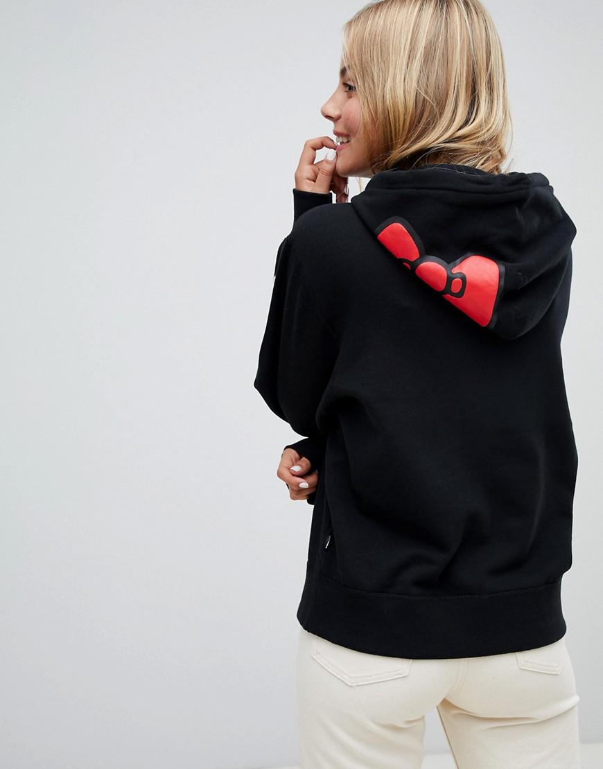 Converse X Hello Kitty Black Oversized Pullover Hoodie | Lyst