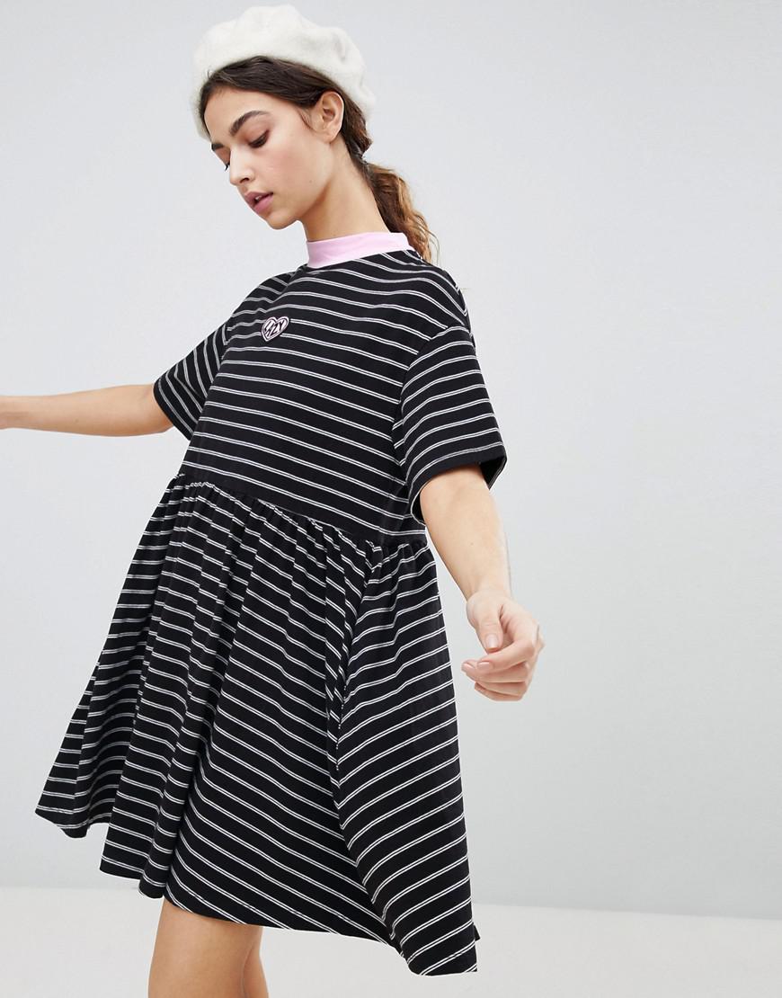 Lazy Oaf Tiny Sally Sack Dress in Black - Lyst