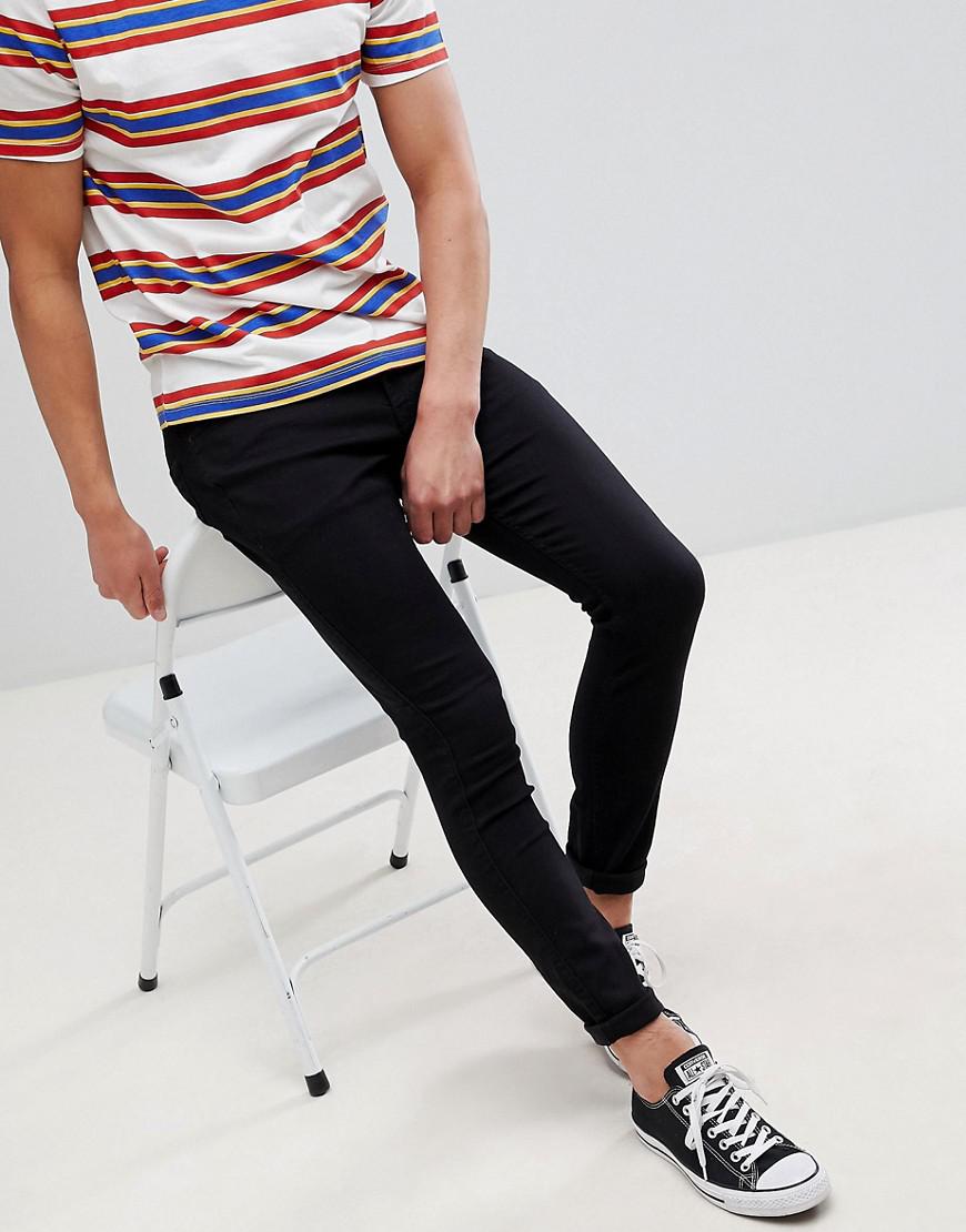 Hollister Extreme Skinny Stretch Jeans In Black for Men | Lyst