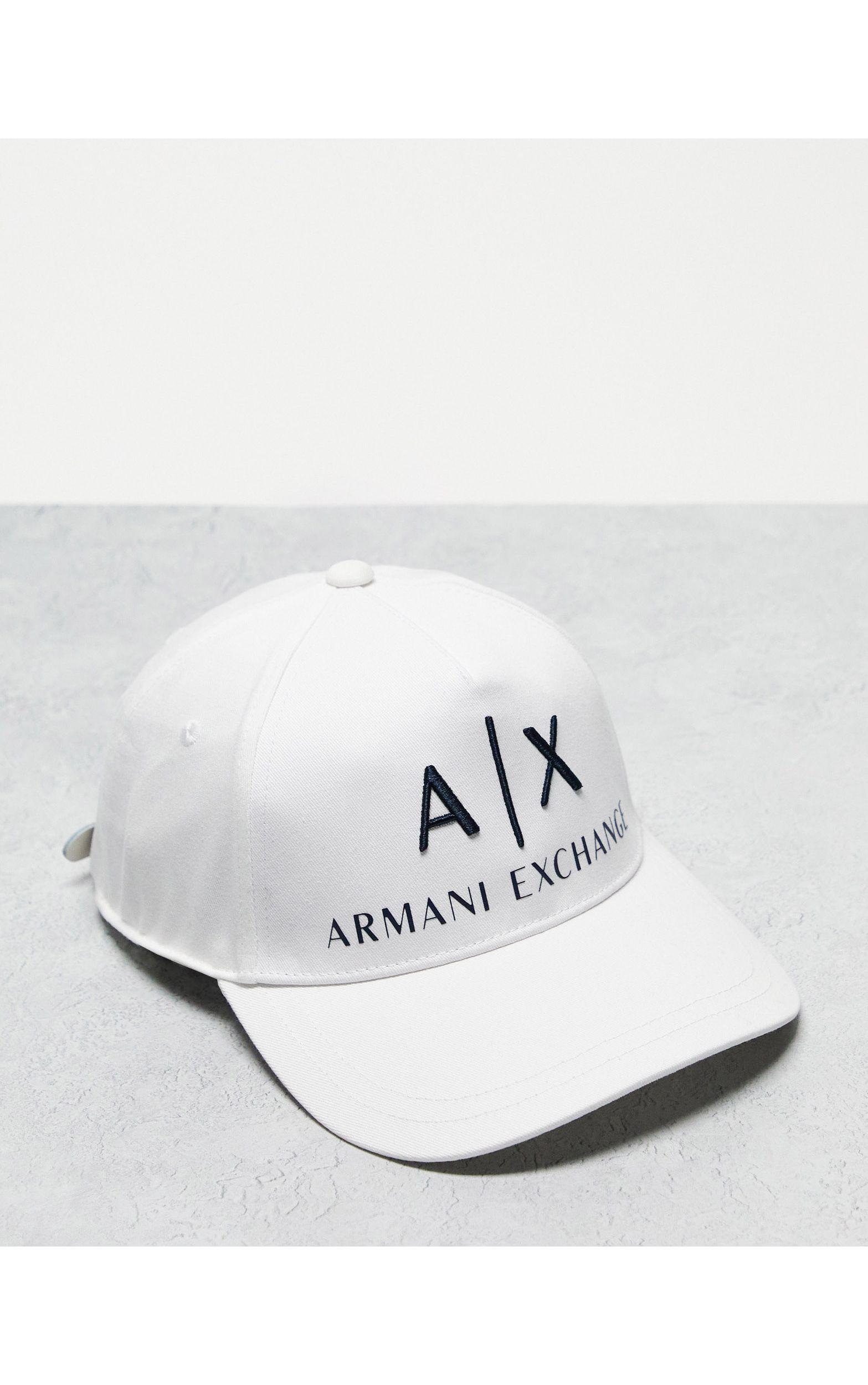 Gorra Armani Exchange de hombre de color Blanco | Lyst