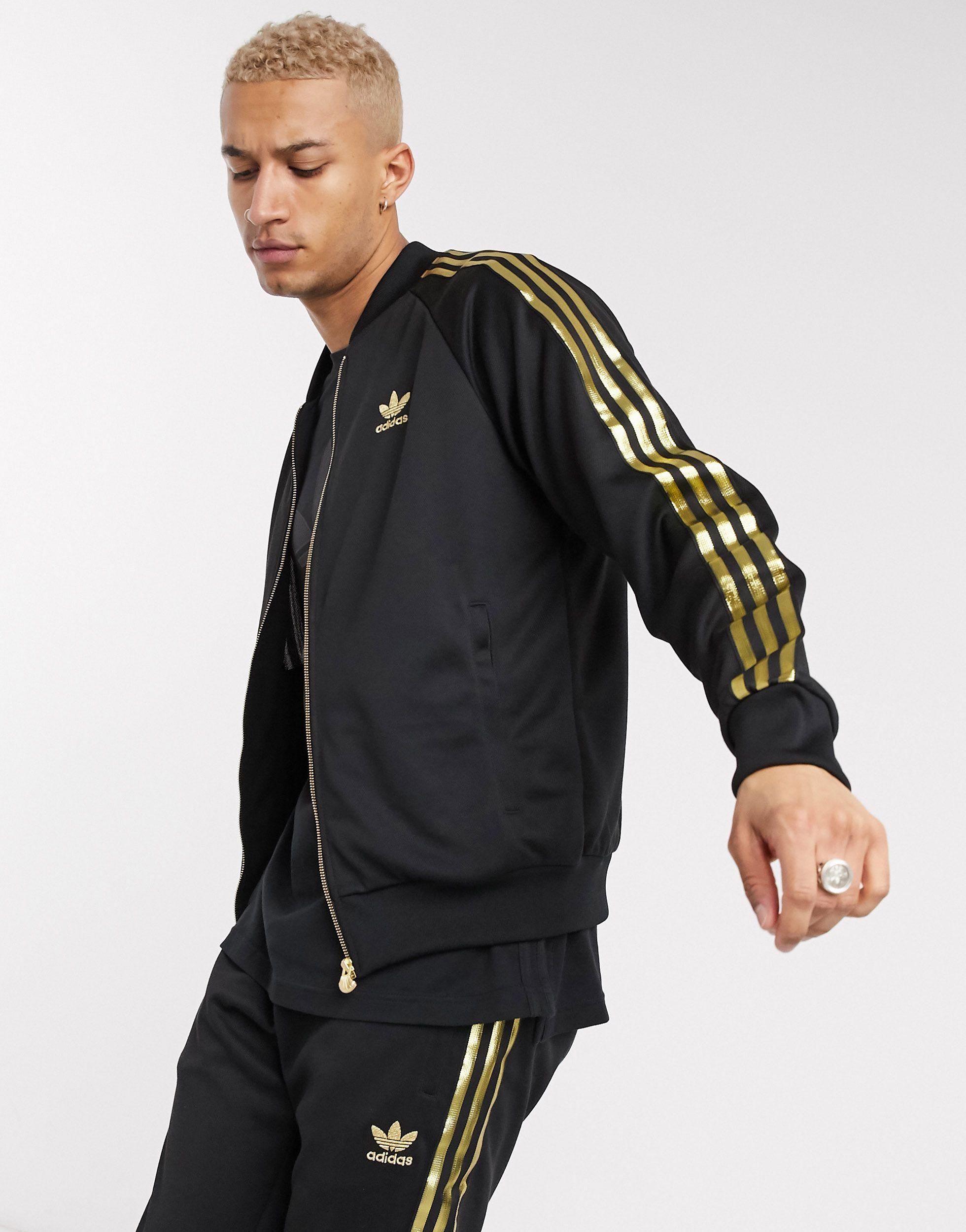 ornament klant Illusie adidas Originals Superstar 24k Jacket in Black for Men | Lyst