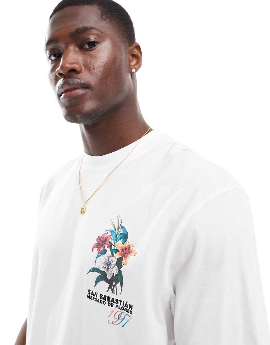River Island San Sebastian Oversized T-Shirt in White for Men | Lyst UK