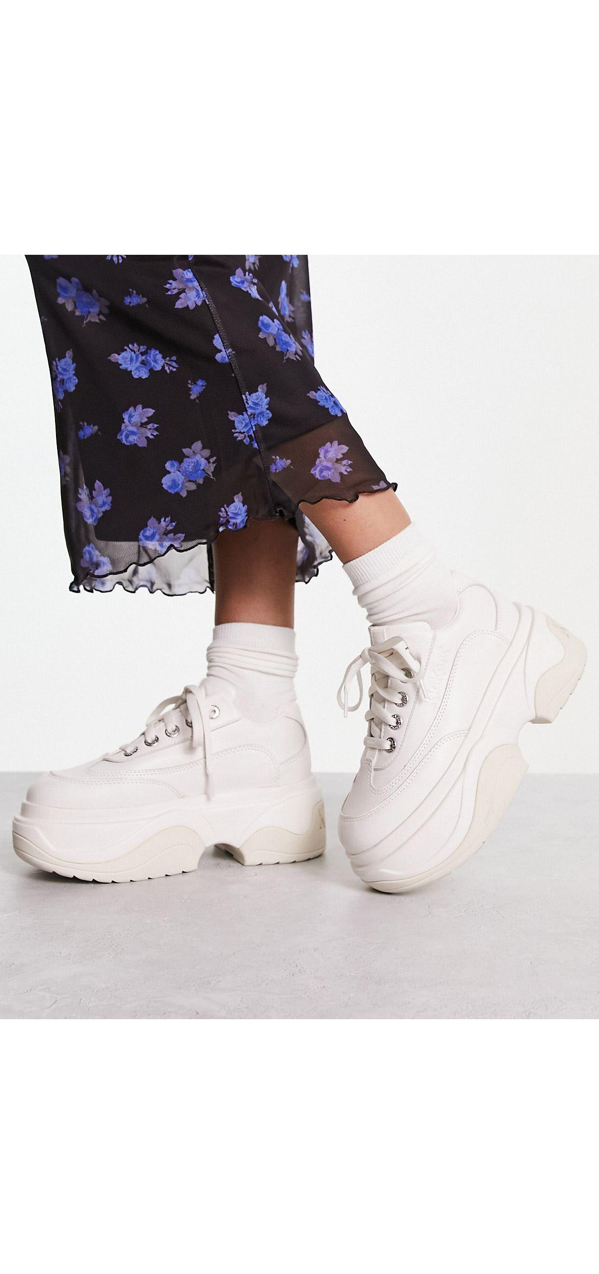 White platform shop kickers