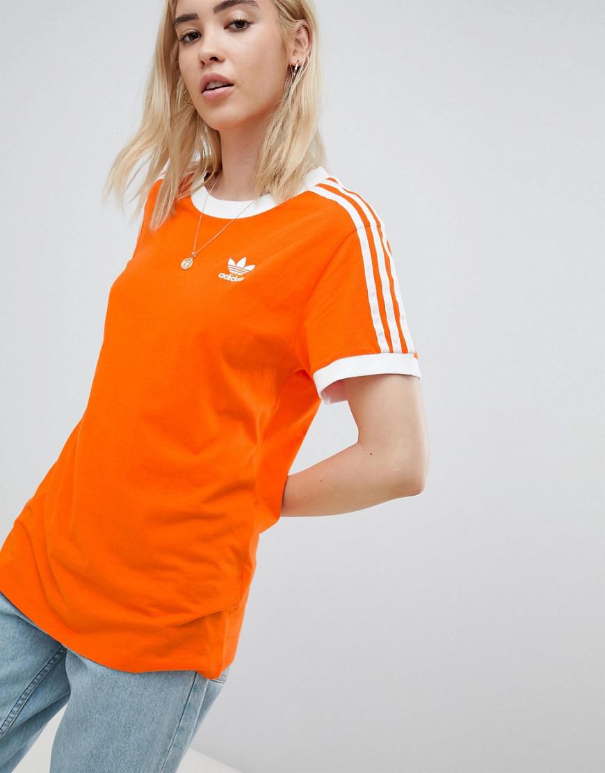 adidas originals 3 stripes ringer tee
