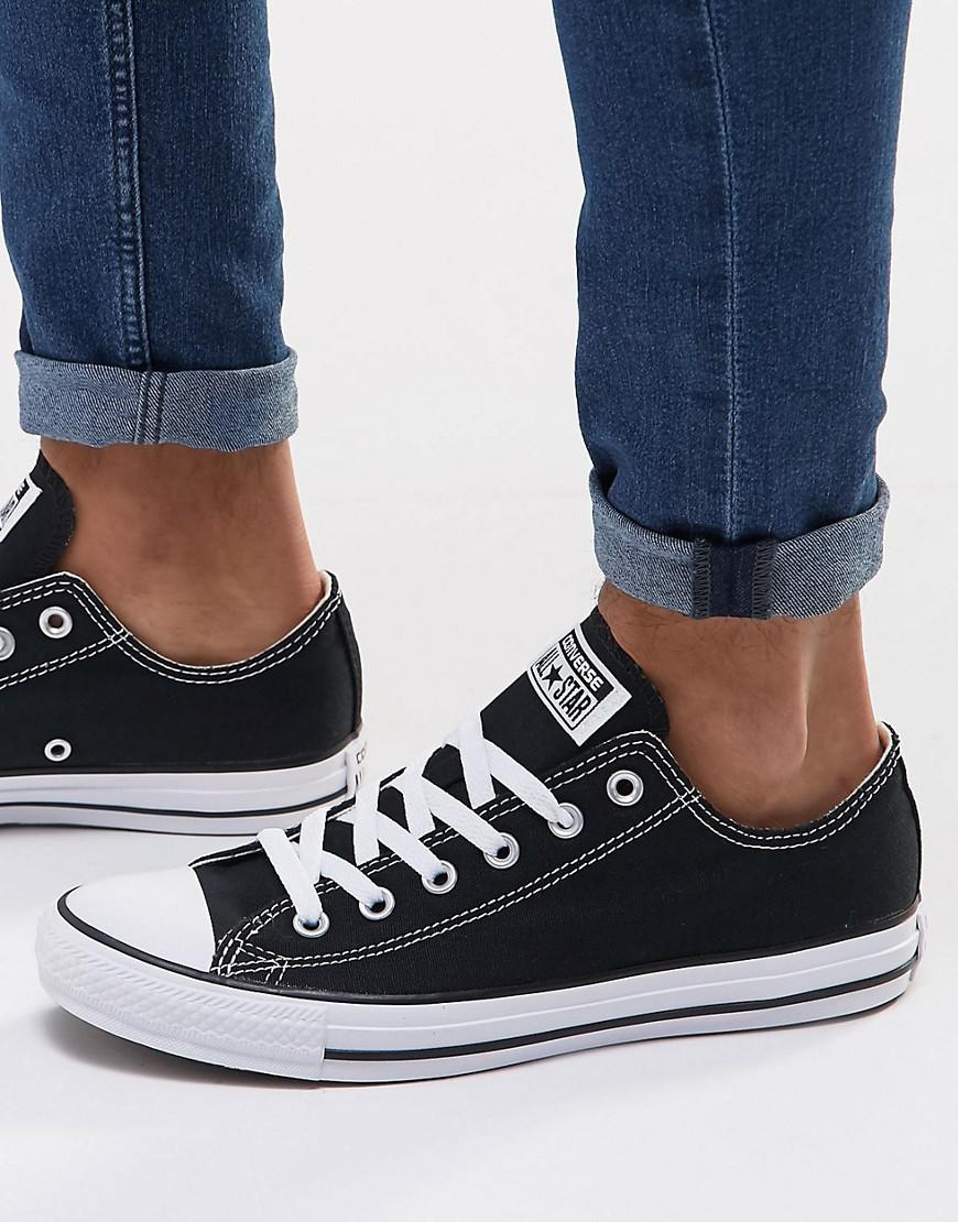 converse chuck taylor all star leather ox plimsolls