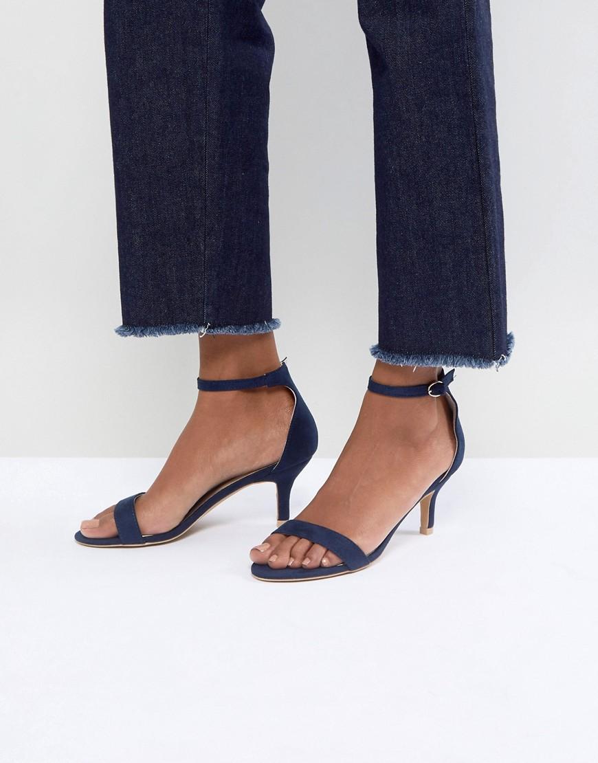 Sandales minimalistes petits talons Glamorous en coloris Bleu | Lyst