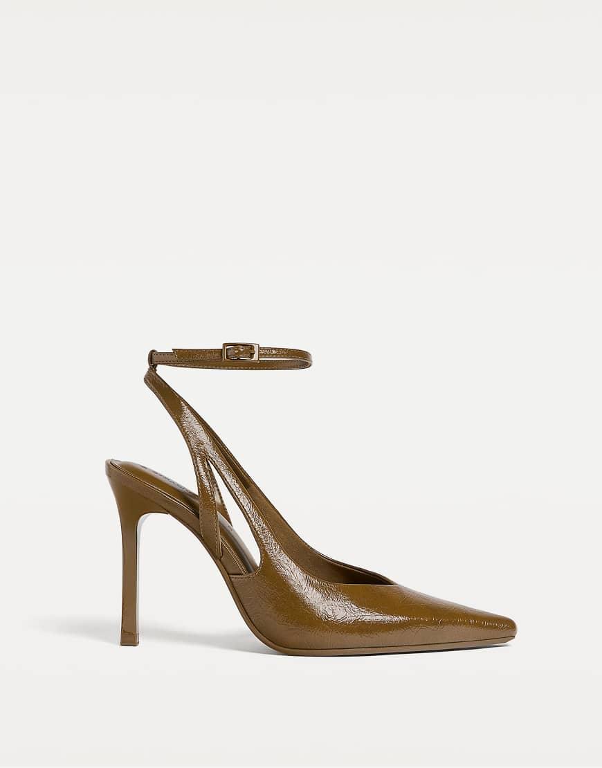 Stradivarius High-heel Shoes in Brown Lyst UK