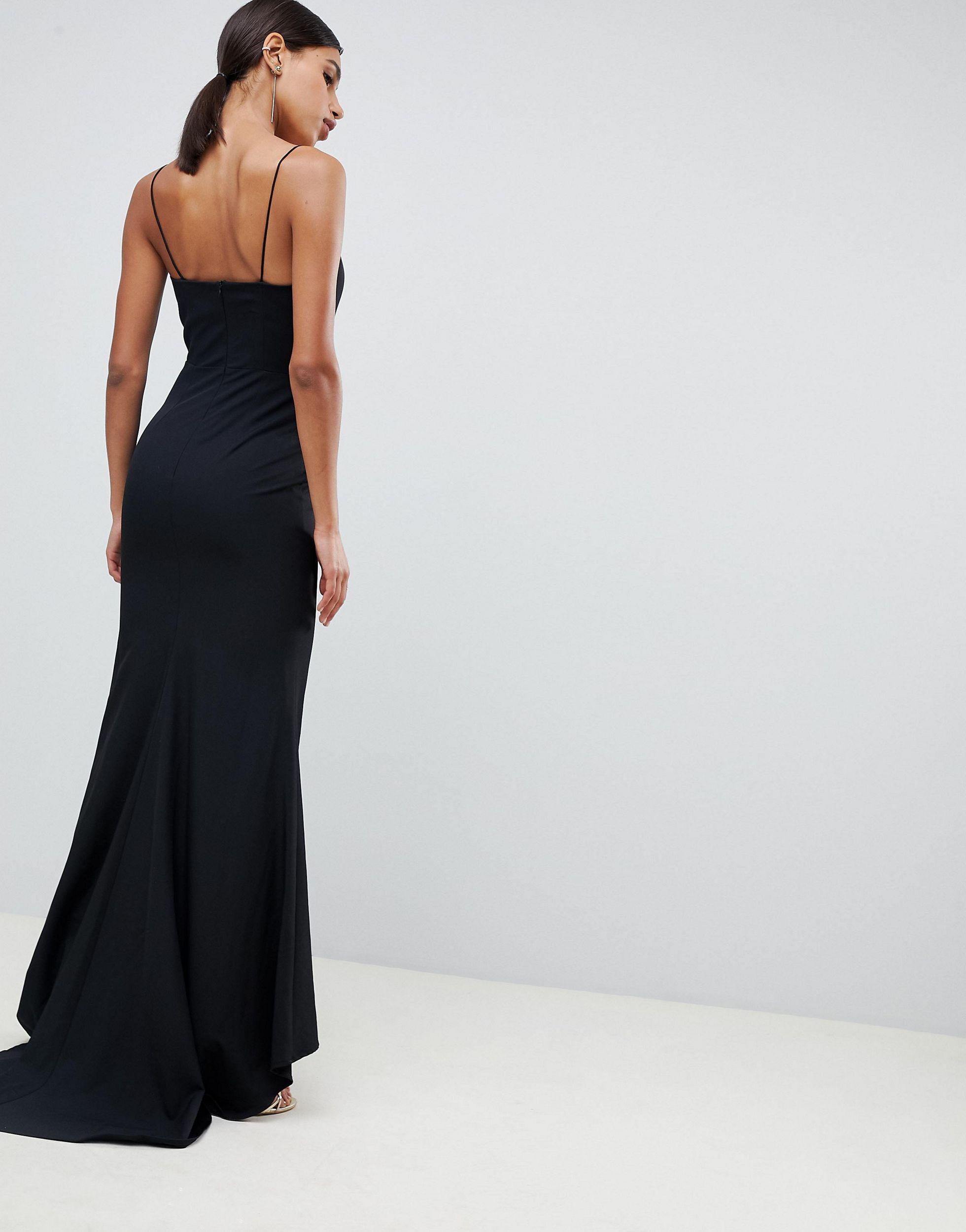 jarlo plunge fishtail maxi