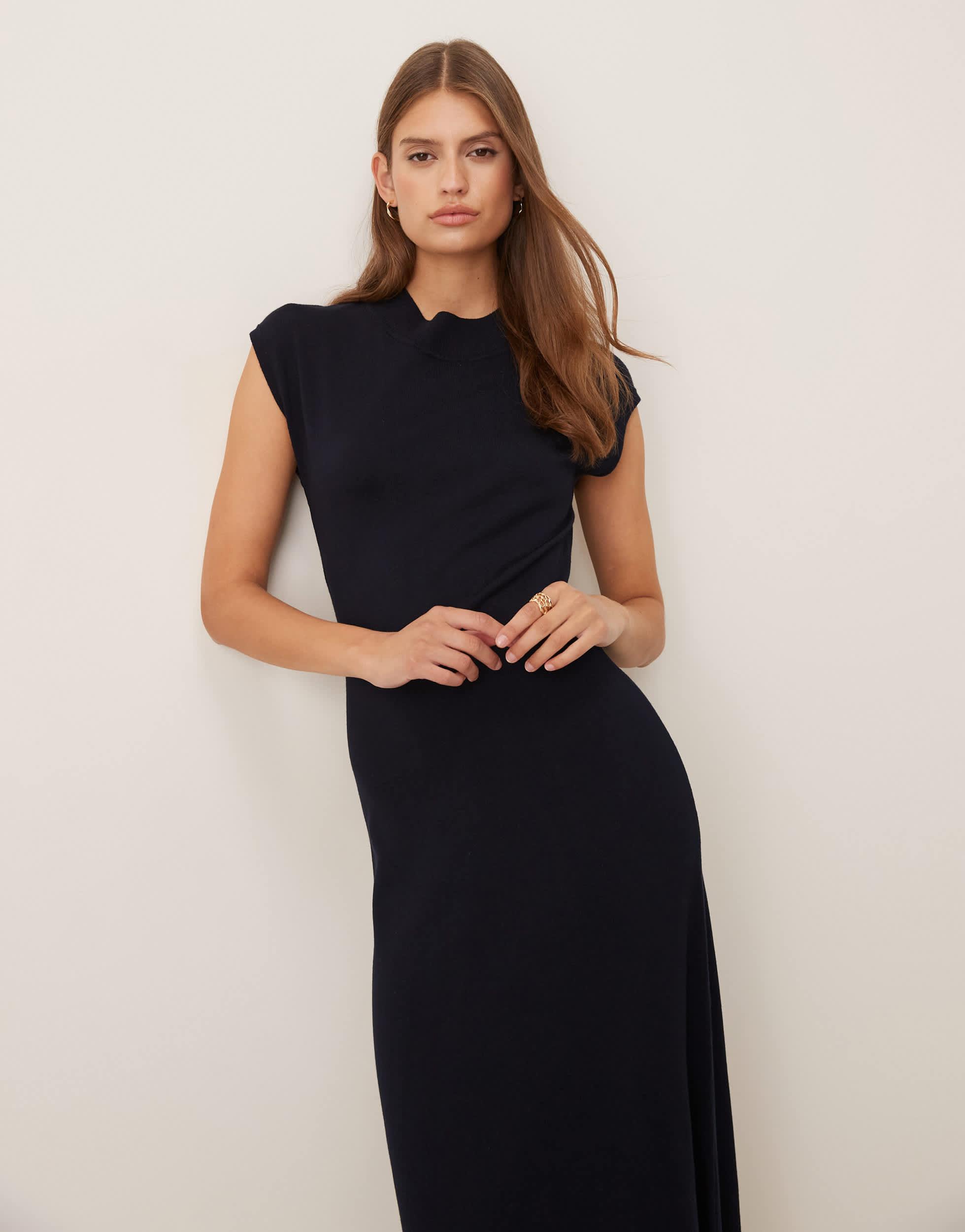sabina musayev luciana pleated knit midi dress BRENDA DRESS main image 0