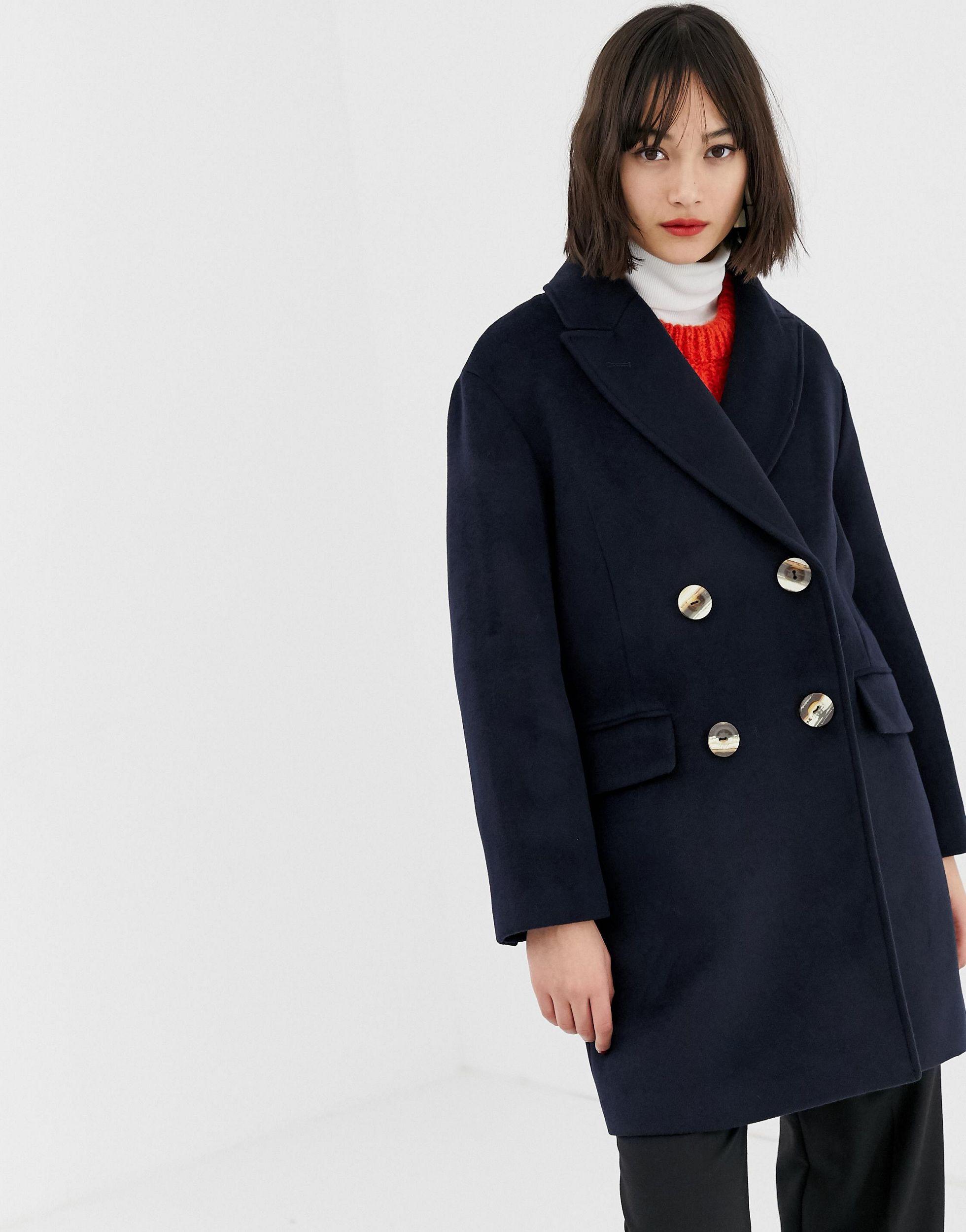 mango navy jacket